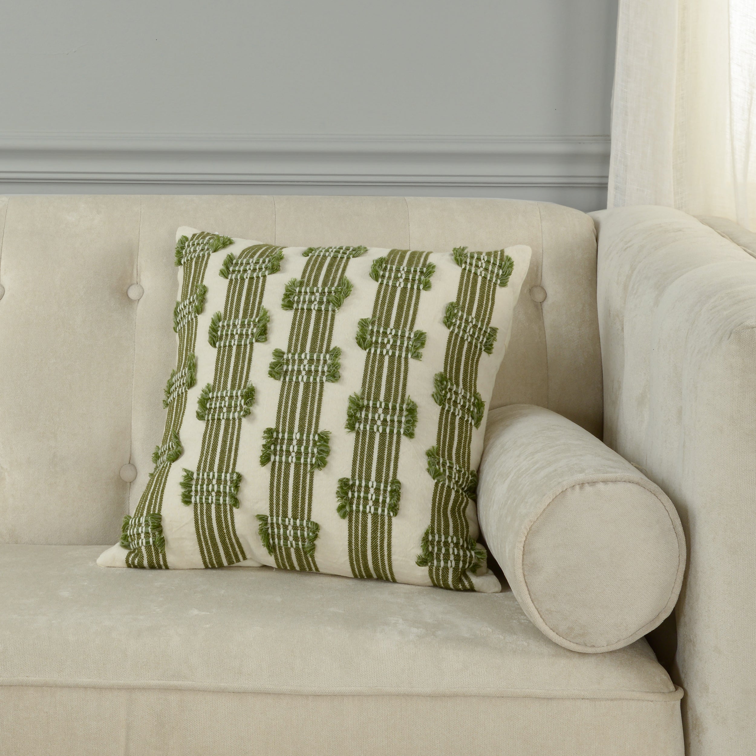 Harborview Tucked Stripe Pillow
