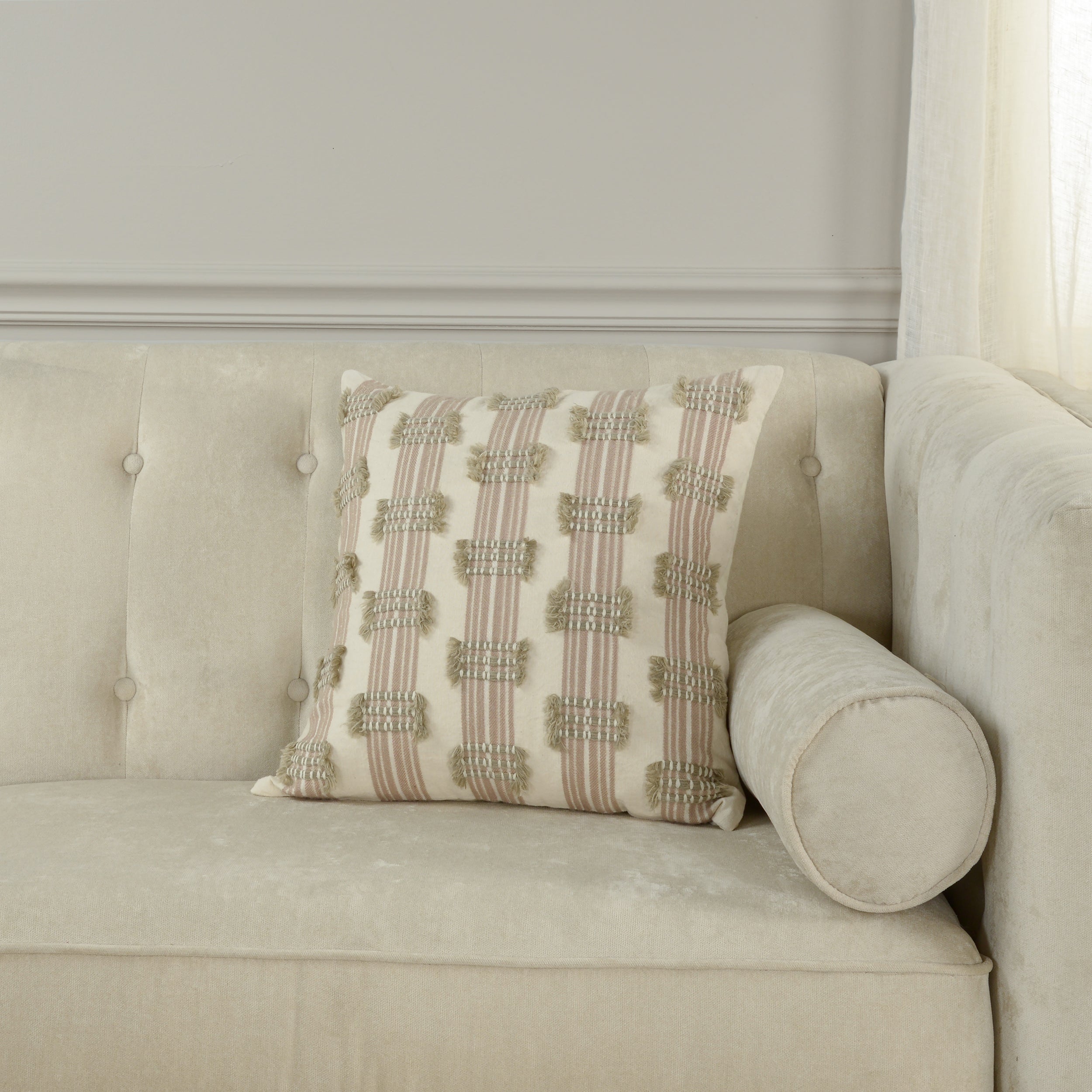 Harborview Tucked Stripe Pillow