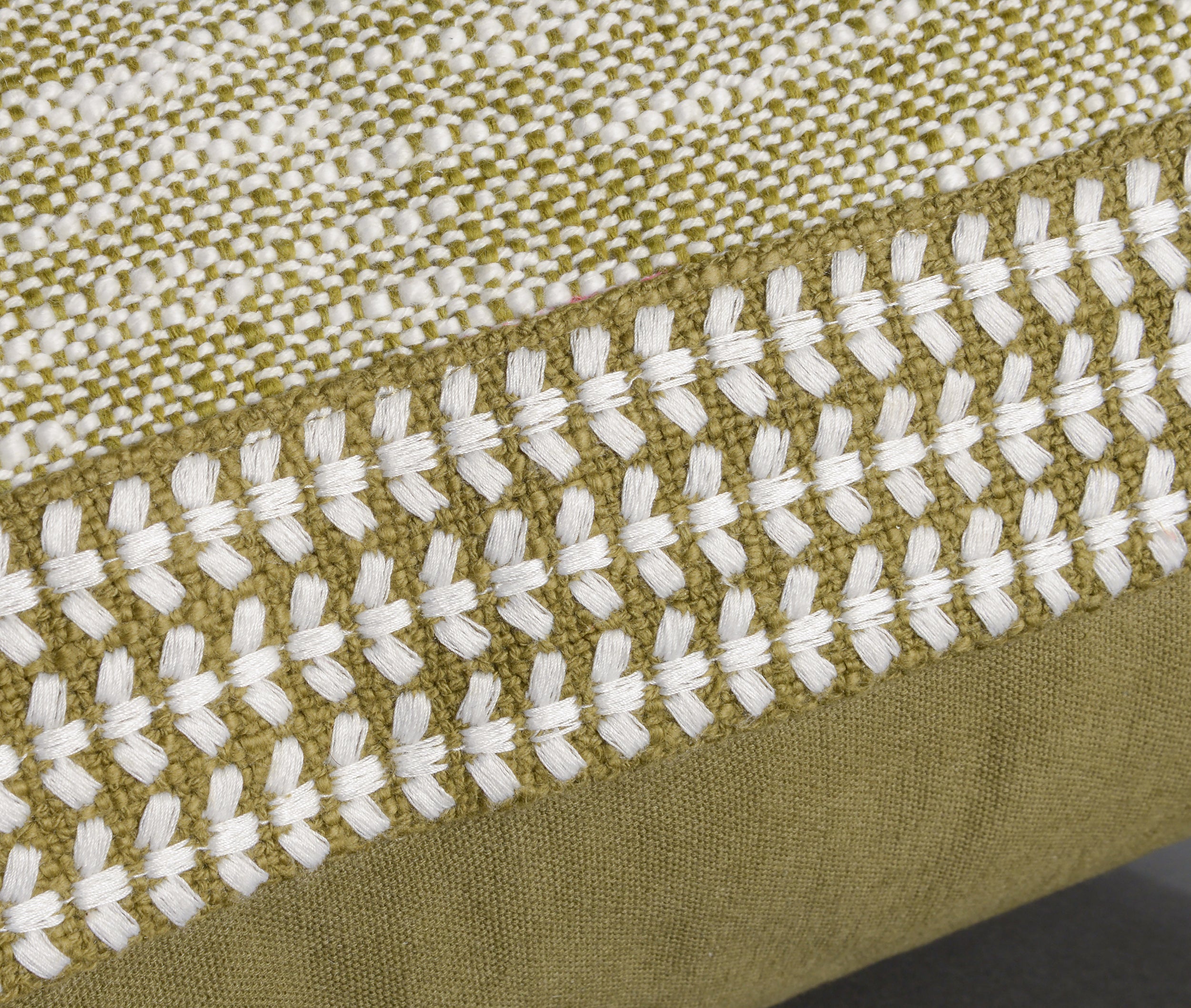Yarn Dyed Woven Cotton Knife Edge Decorative Throw Pillow