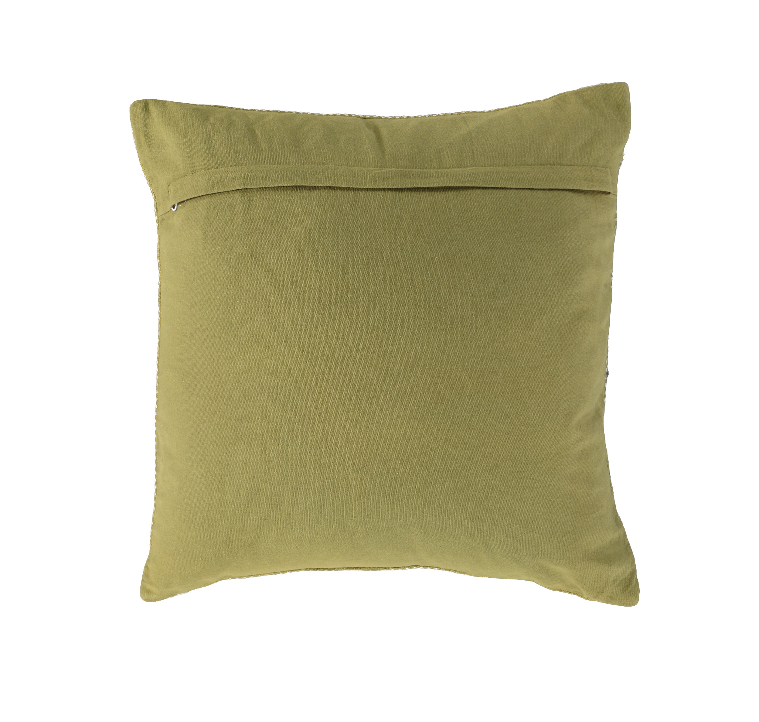Yarn Dyed Woven Cotton Knife Edge Decorative Throw Pillow