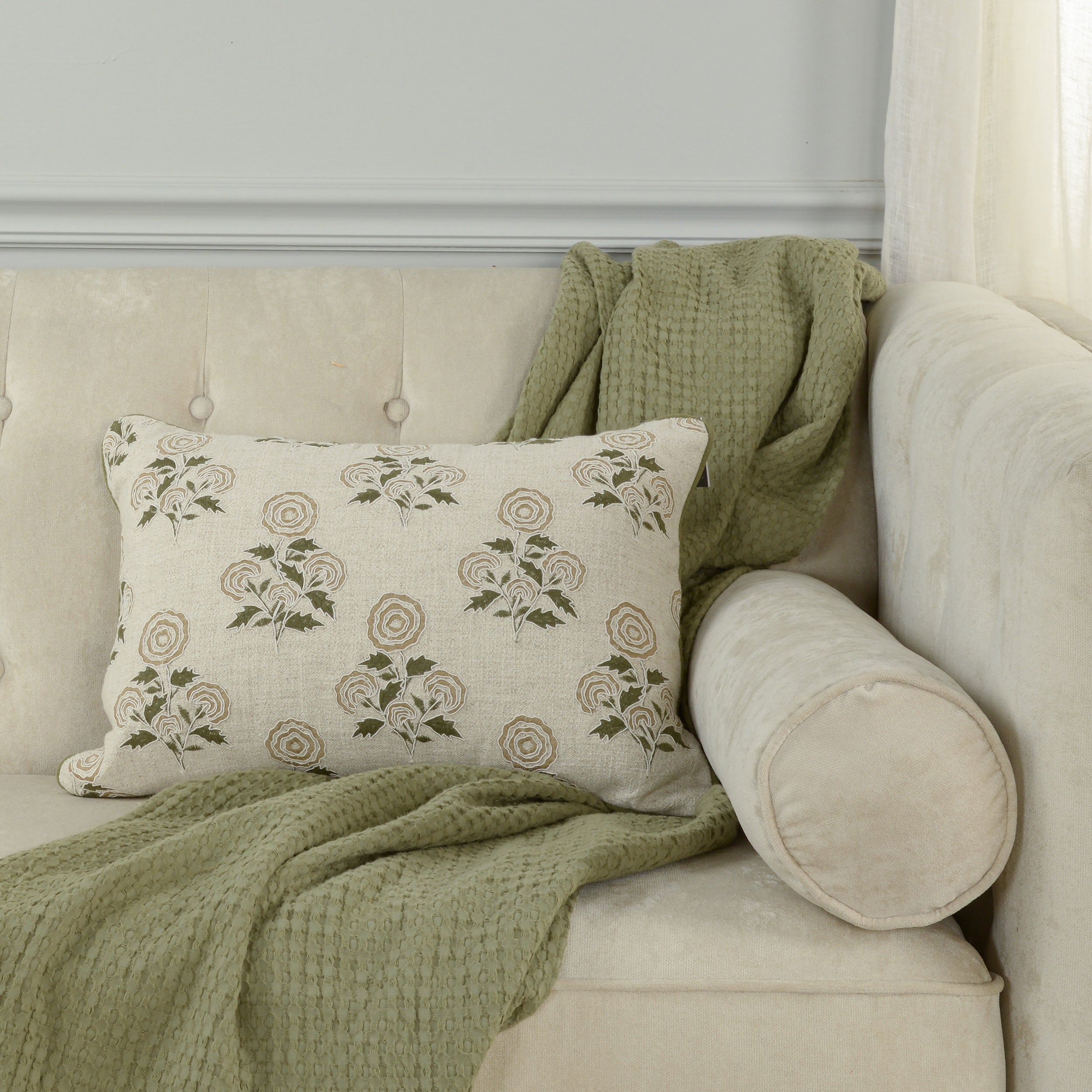 Laurel Garden Sketch Pillow