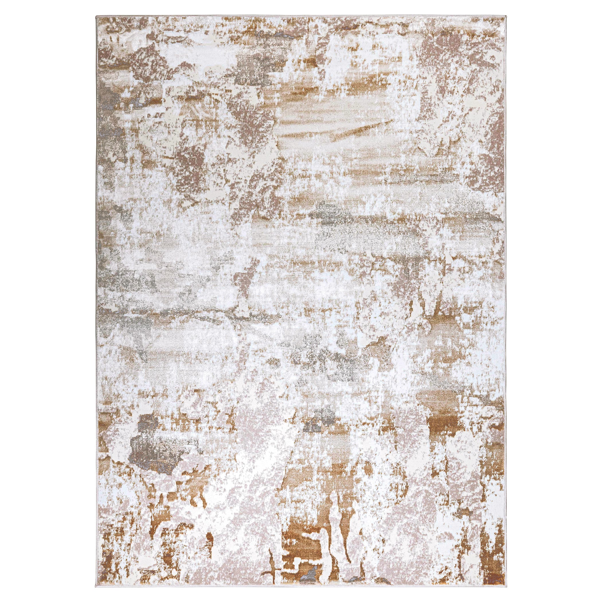 Livia Abstract Vintage Golden Melange Rug