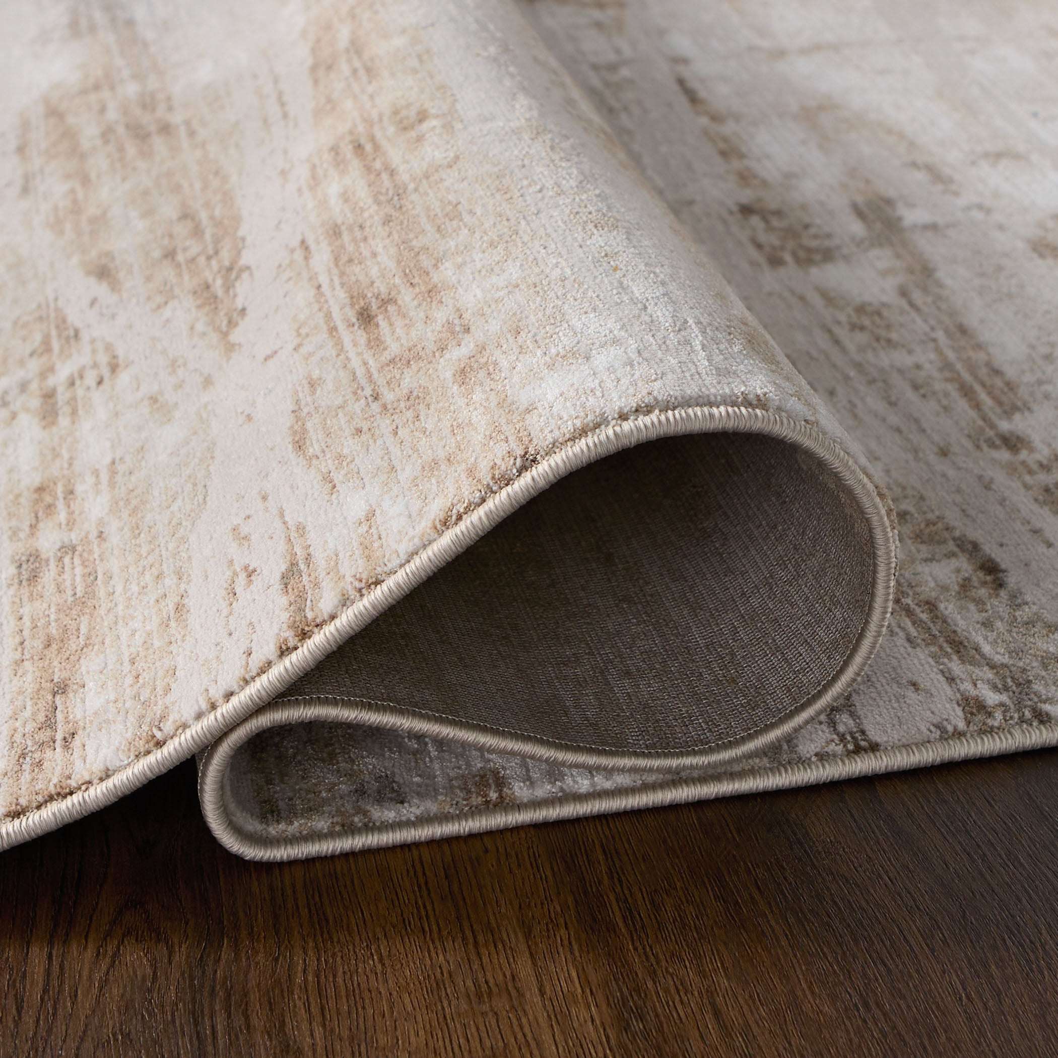 Laila Abstract Linear Warm Neutrals Rug Textural Geometric Gold Rug