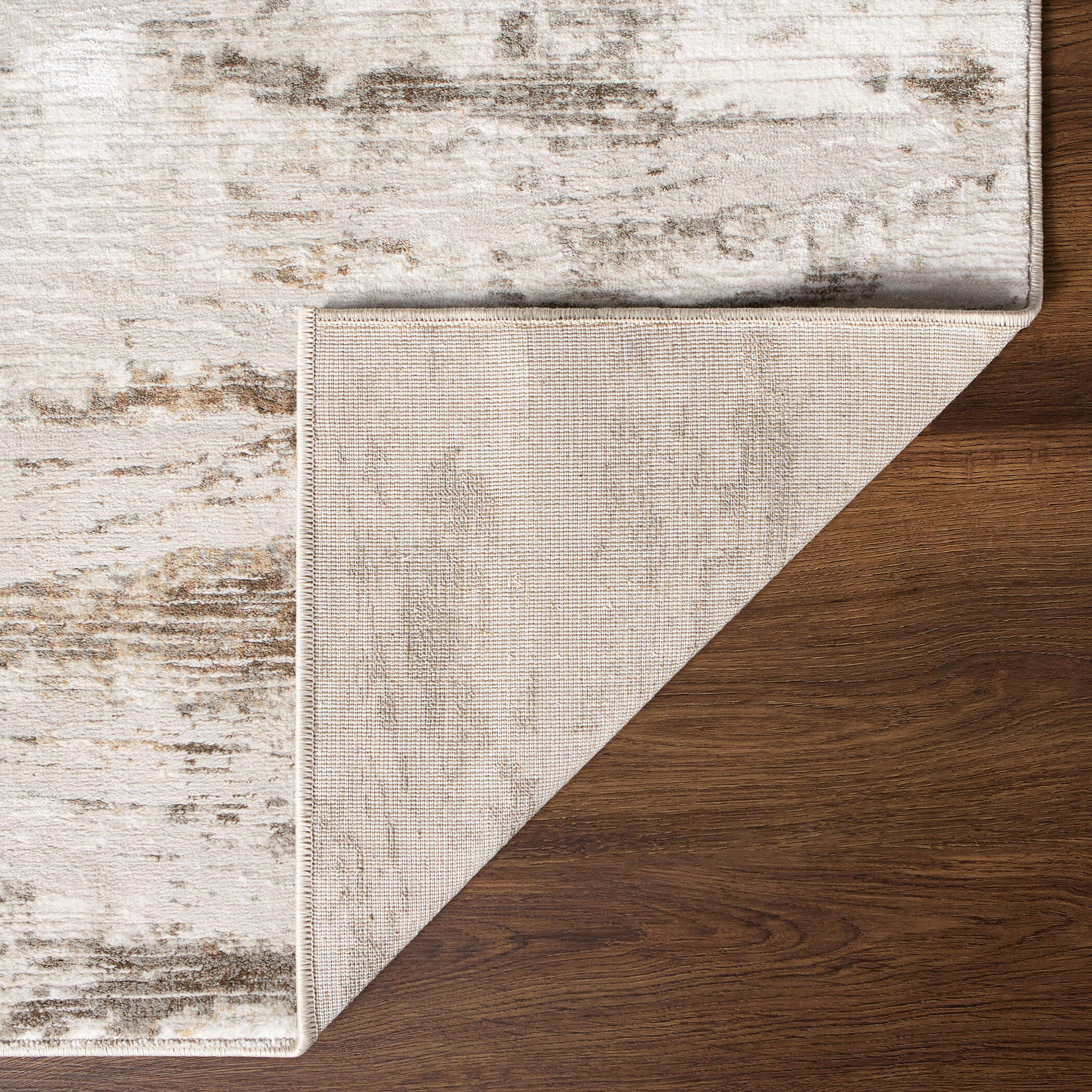 Laila Abstract Linear Warm Neutrals Rug Textural Geometric Gold Rug