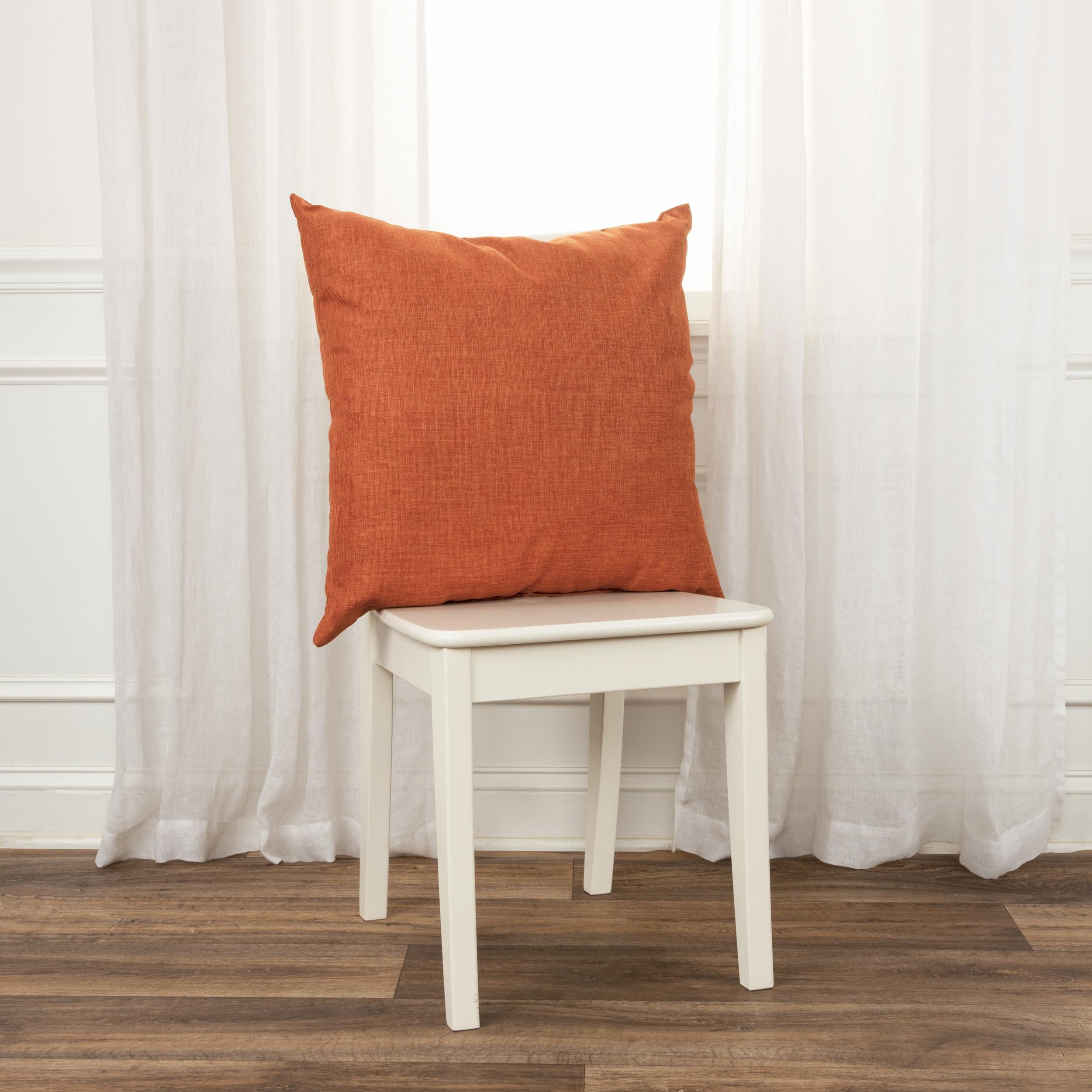 Indoor/Outdoor Solid Decorative Throw Pillow