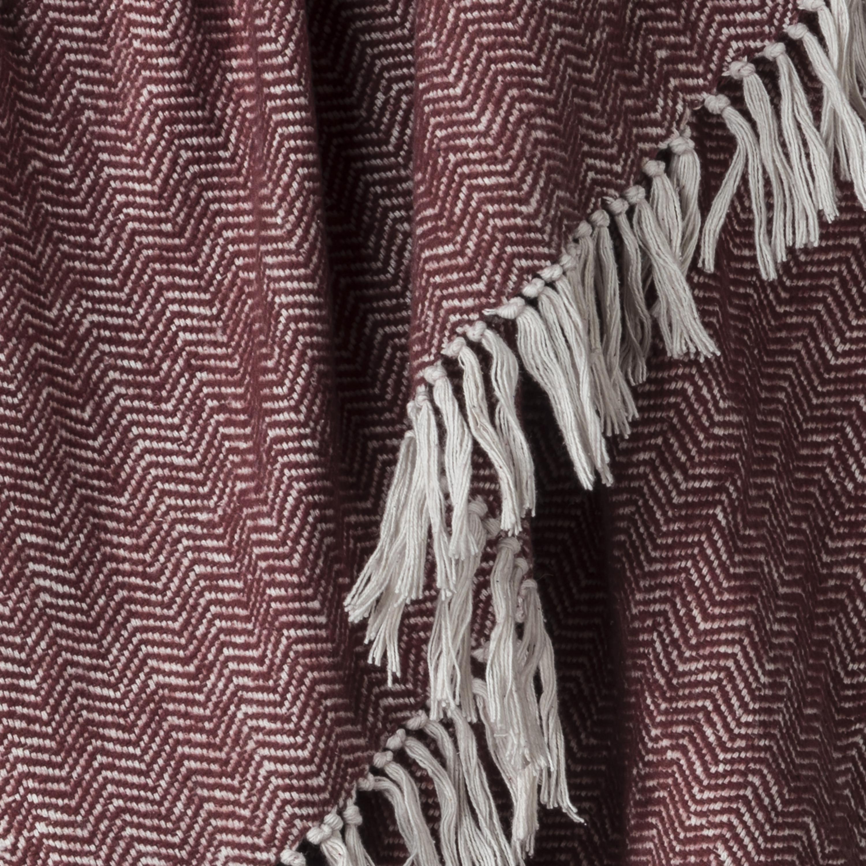 Woven Chevron 100% Cotton Throw