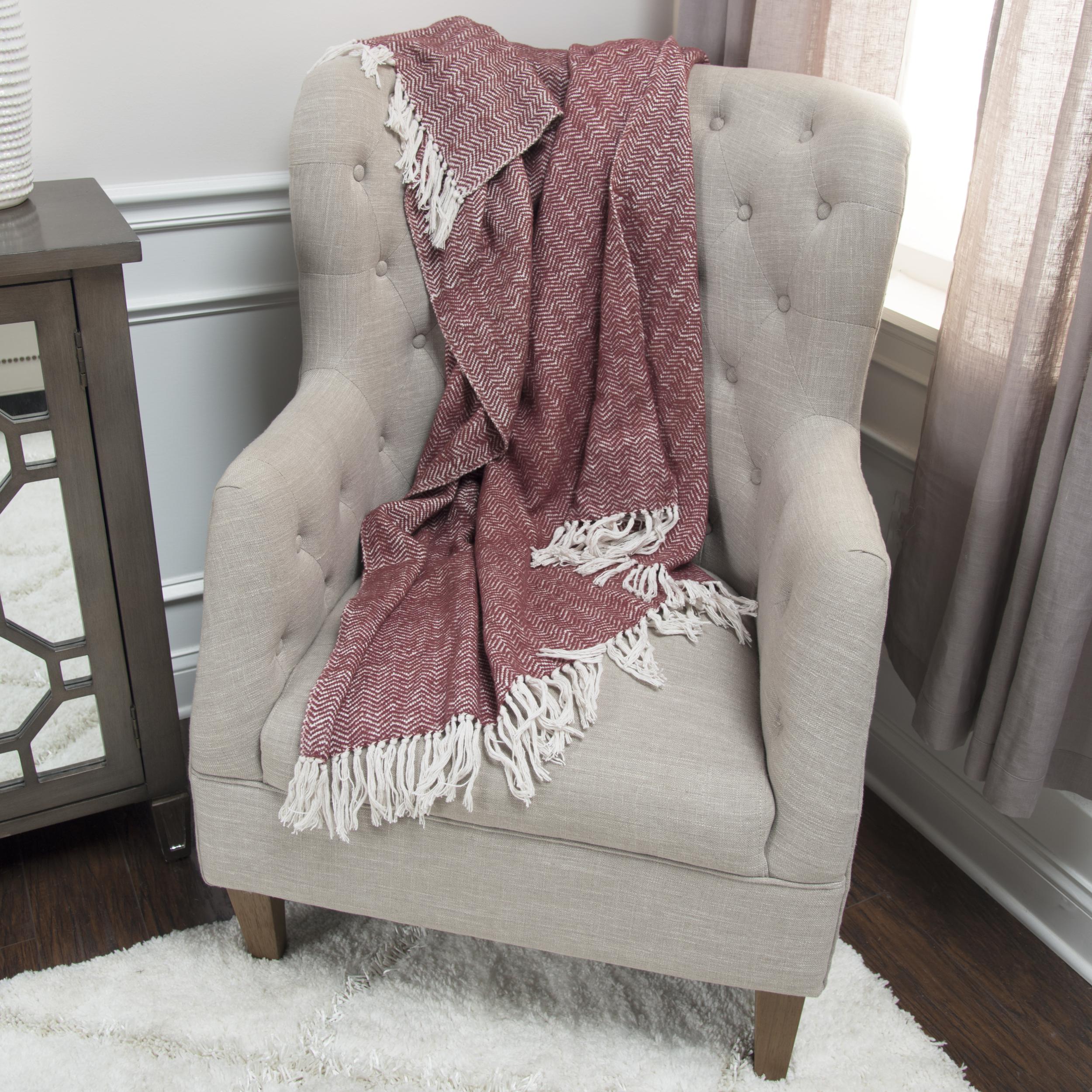 Woven Chevron 100% Cotton Throw - Pier 1