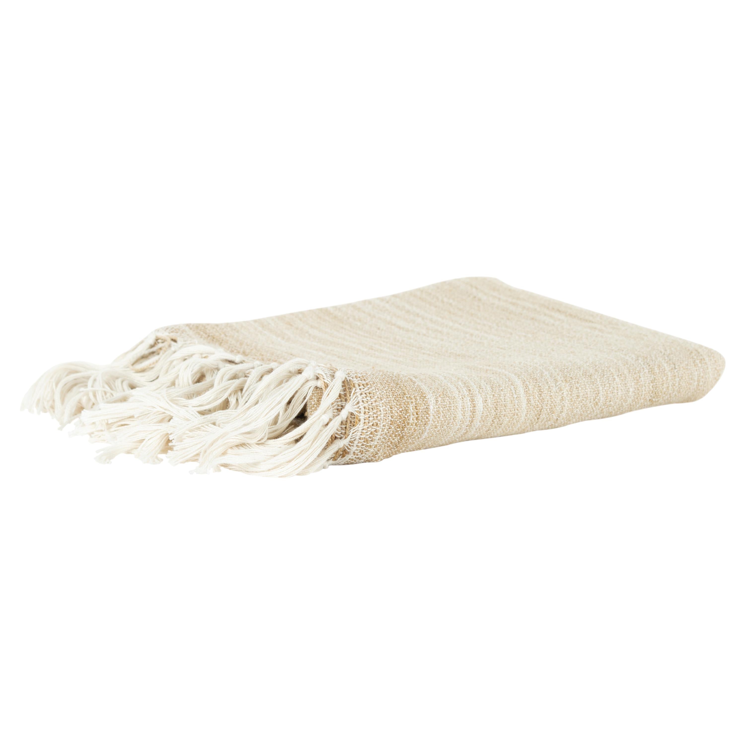 Woven Abstract Fringe Throw