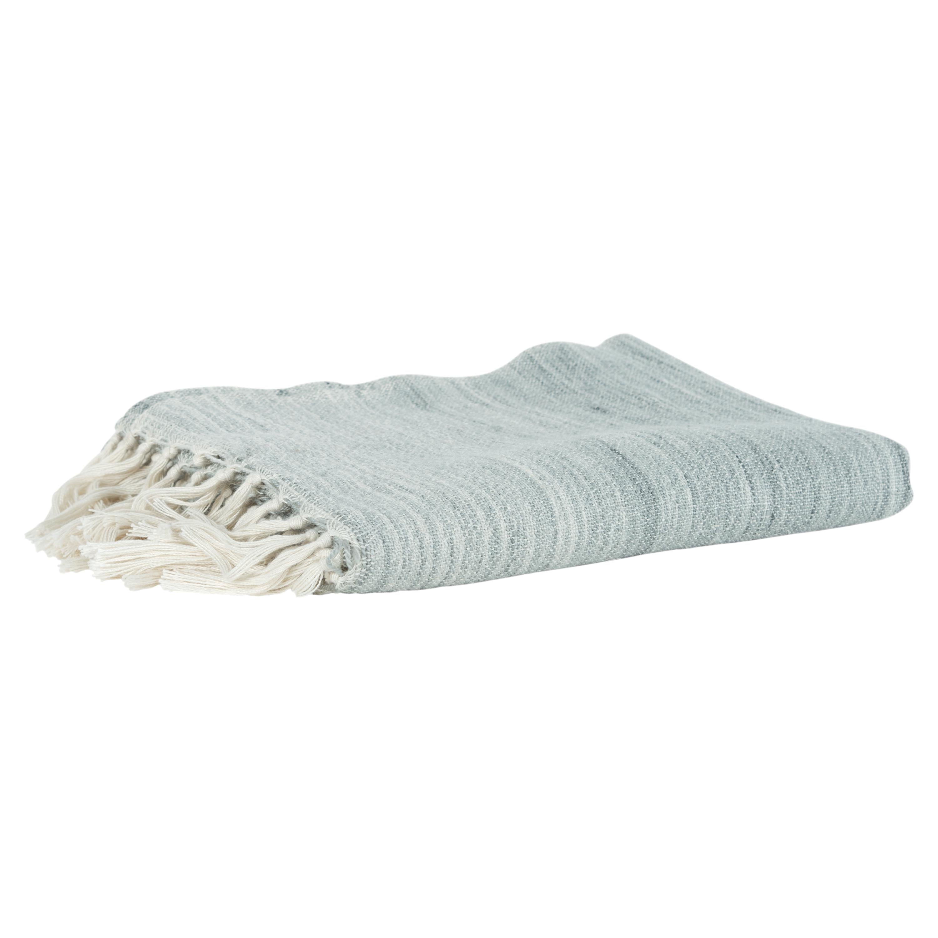 Woven Abstract Fringe Throw