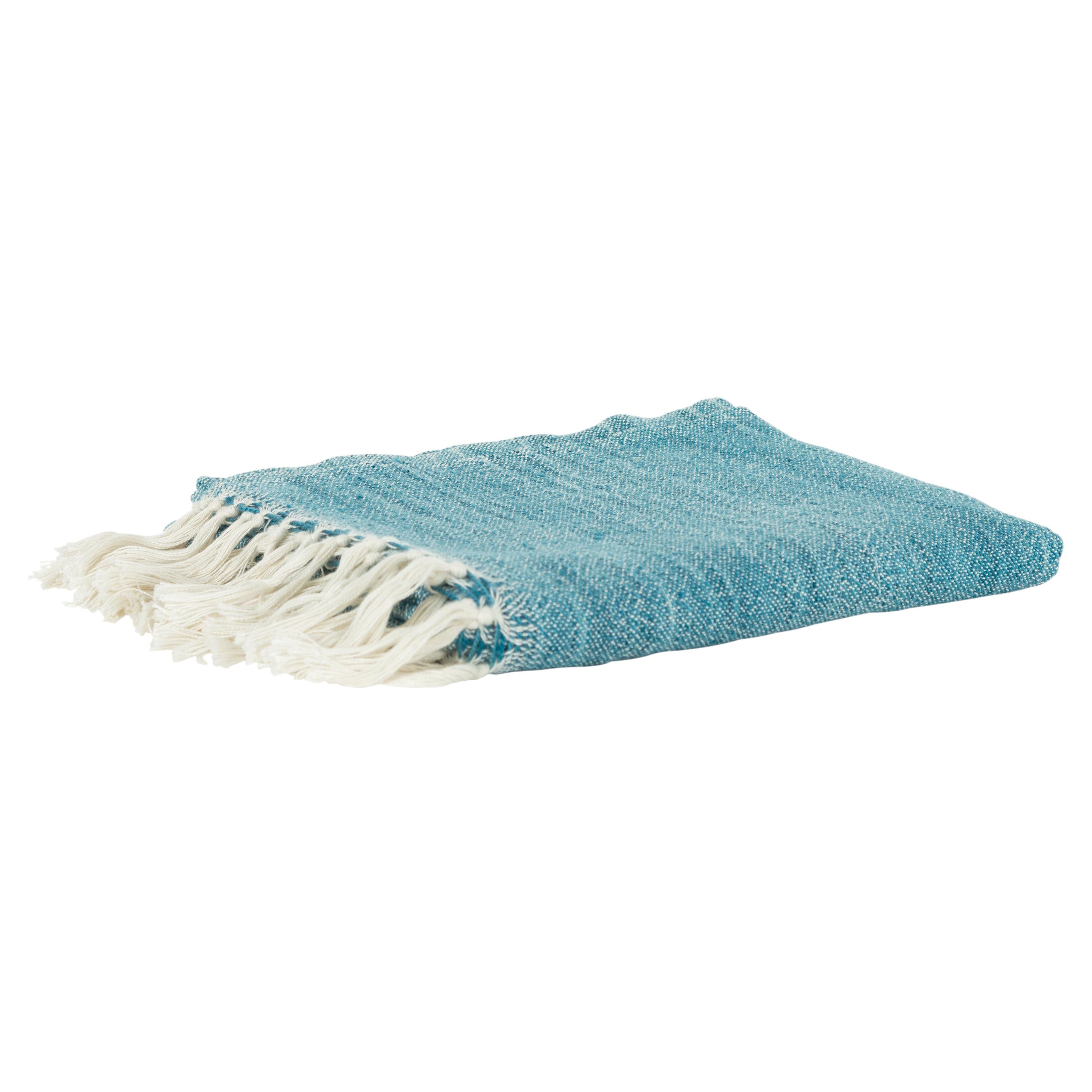Woven Abstract Fringe Throw