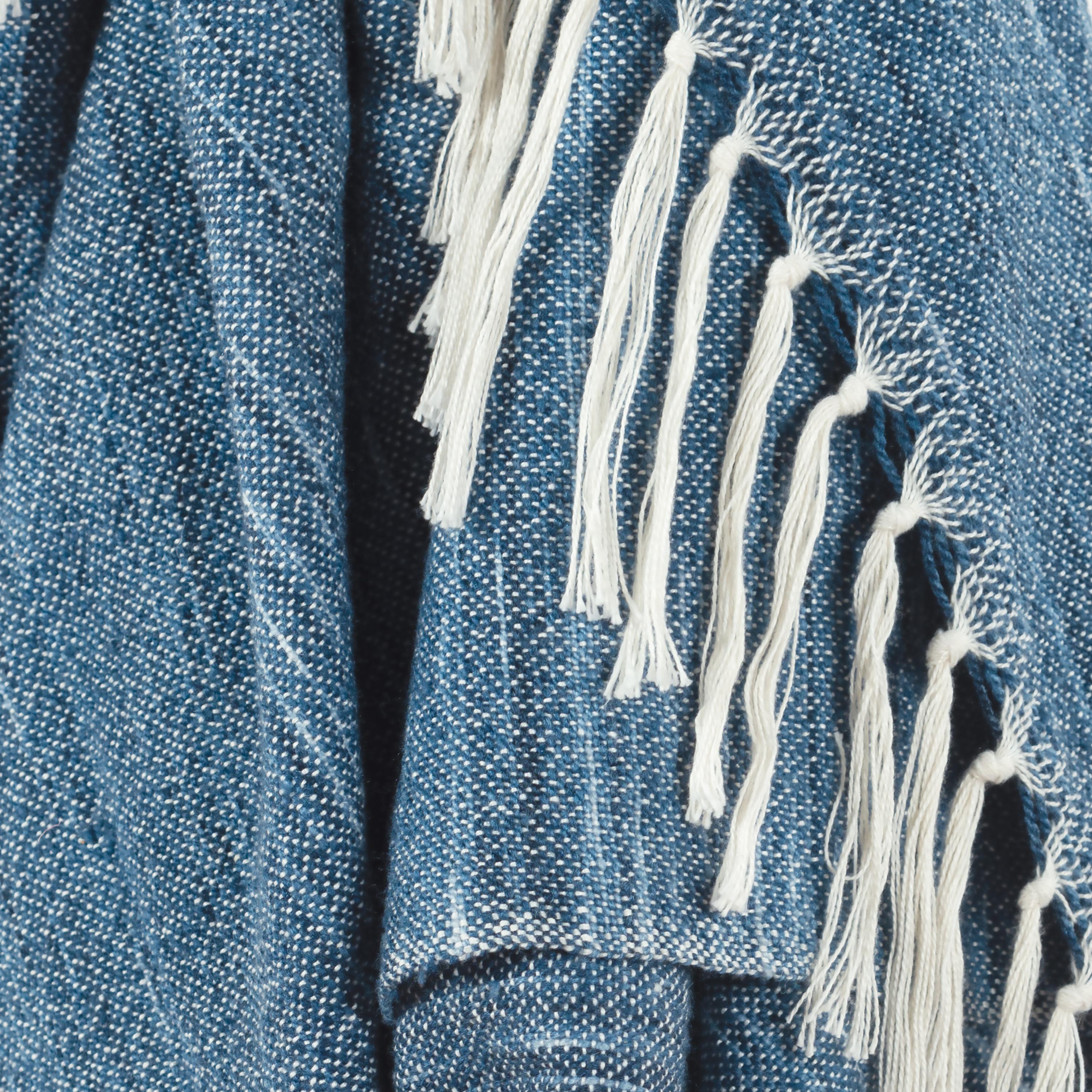 Woven Abstract Fringe Throw