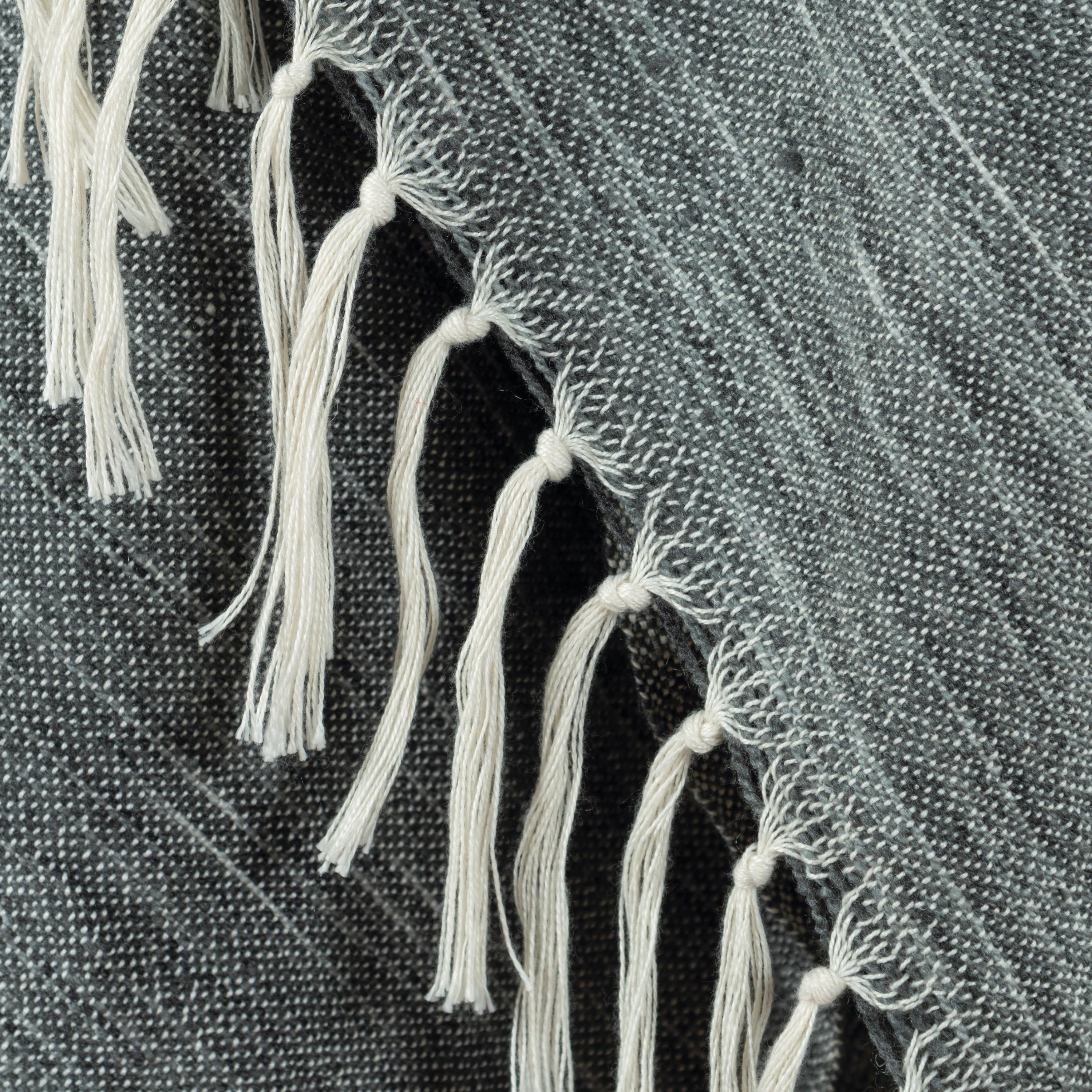 Woven Abstract Fringe Throw