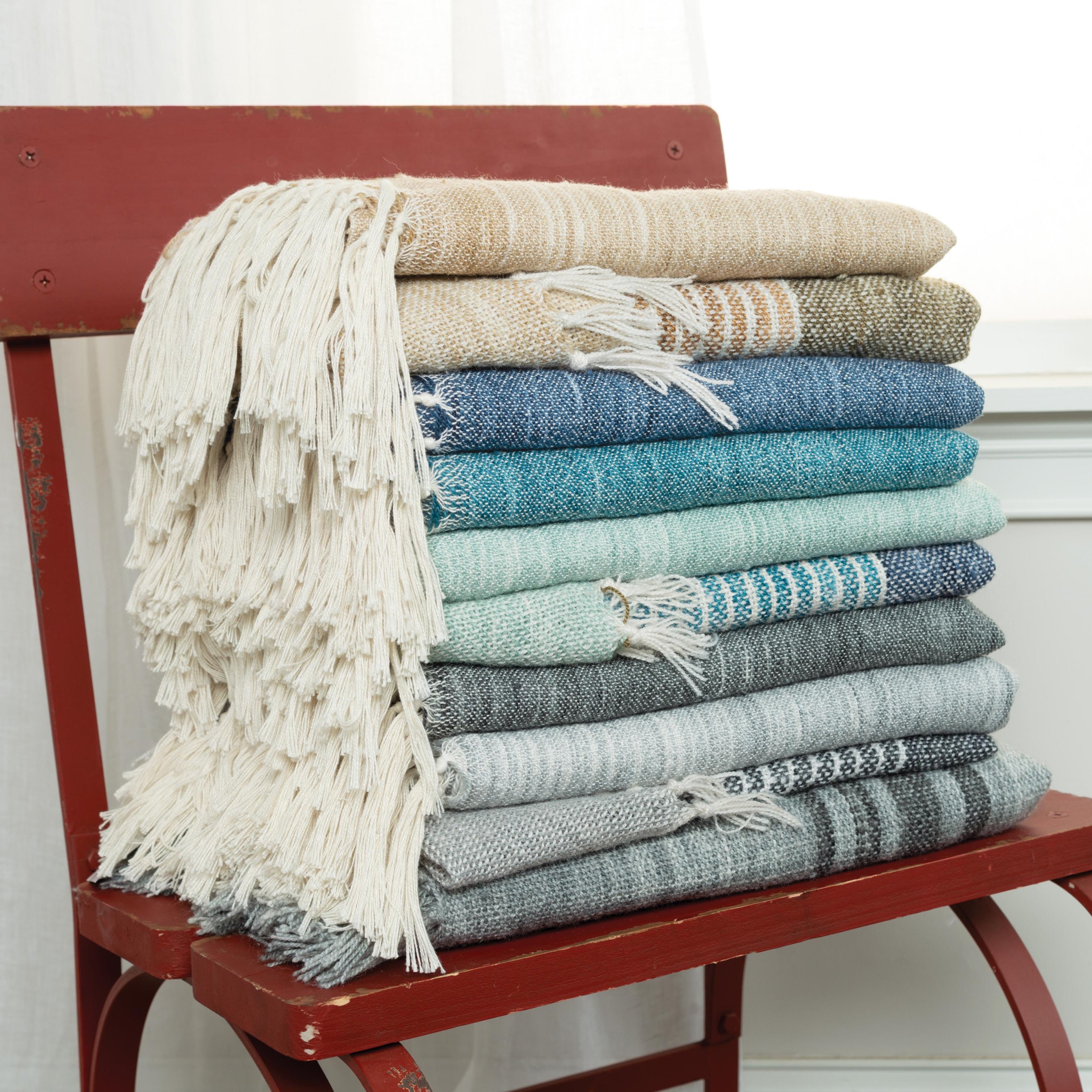 Woven Stripe Throw