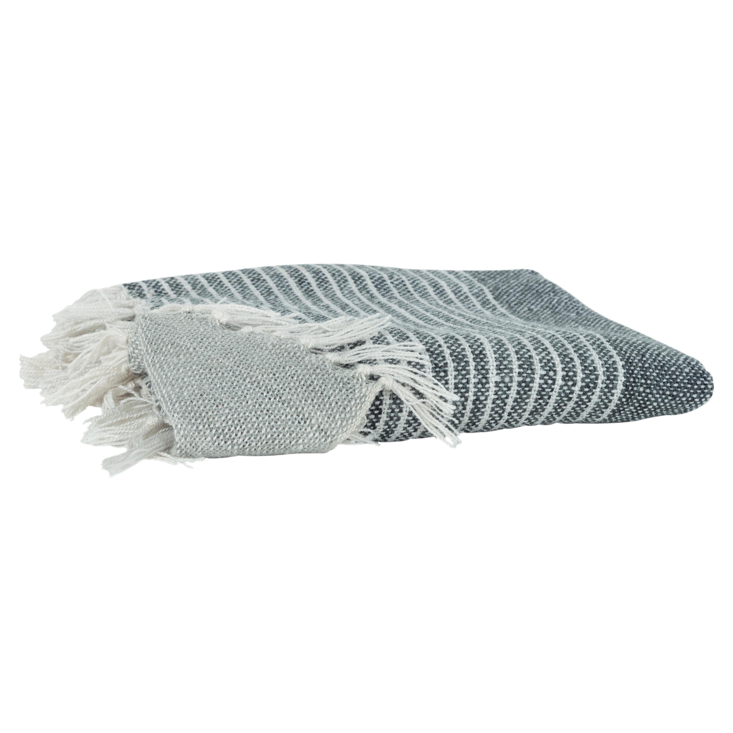 Woven Stripe Throw