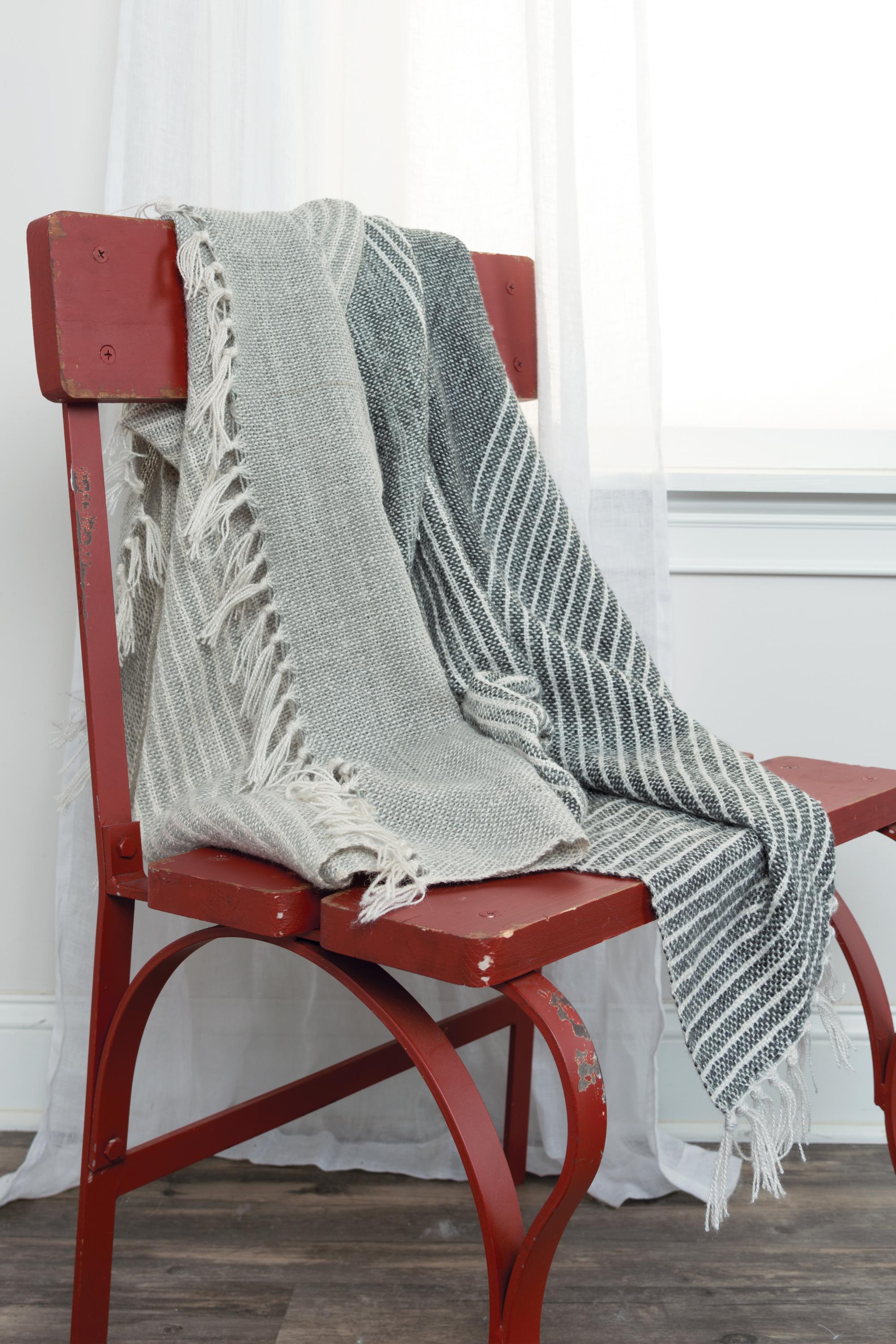 Woven Stripe Throw
