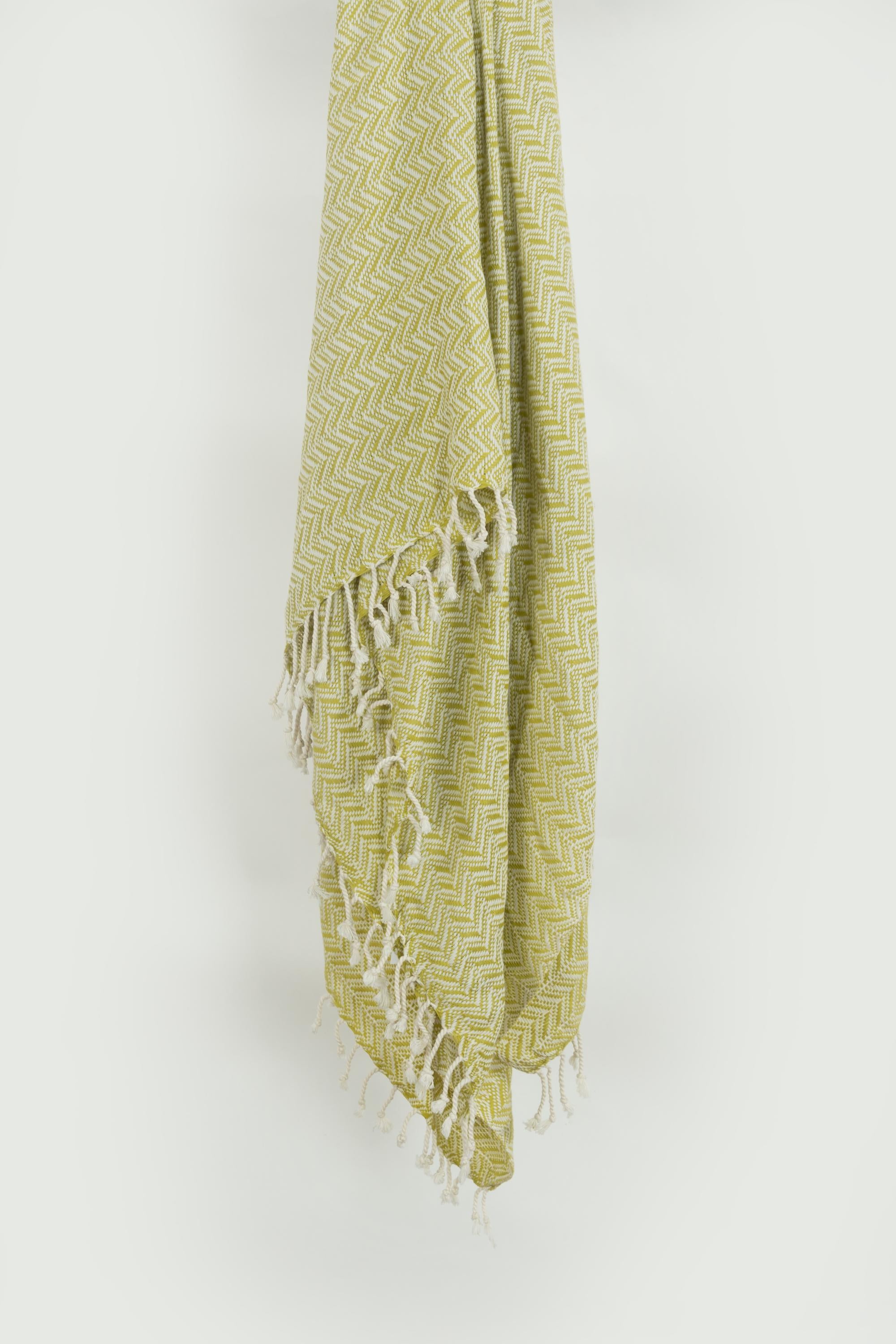 Hand Loomed Chevron 100% Cotton Throw