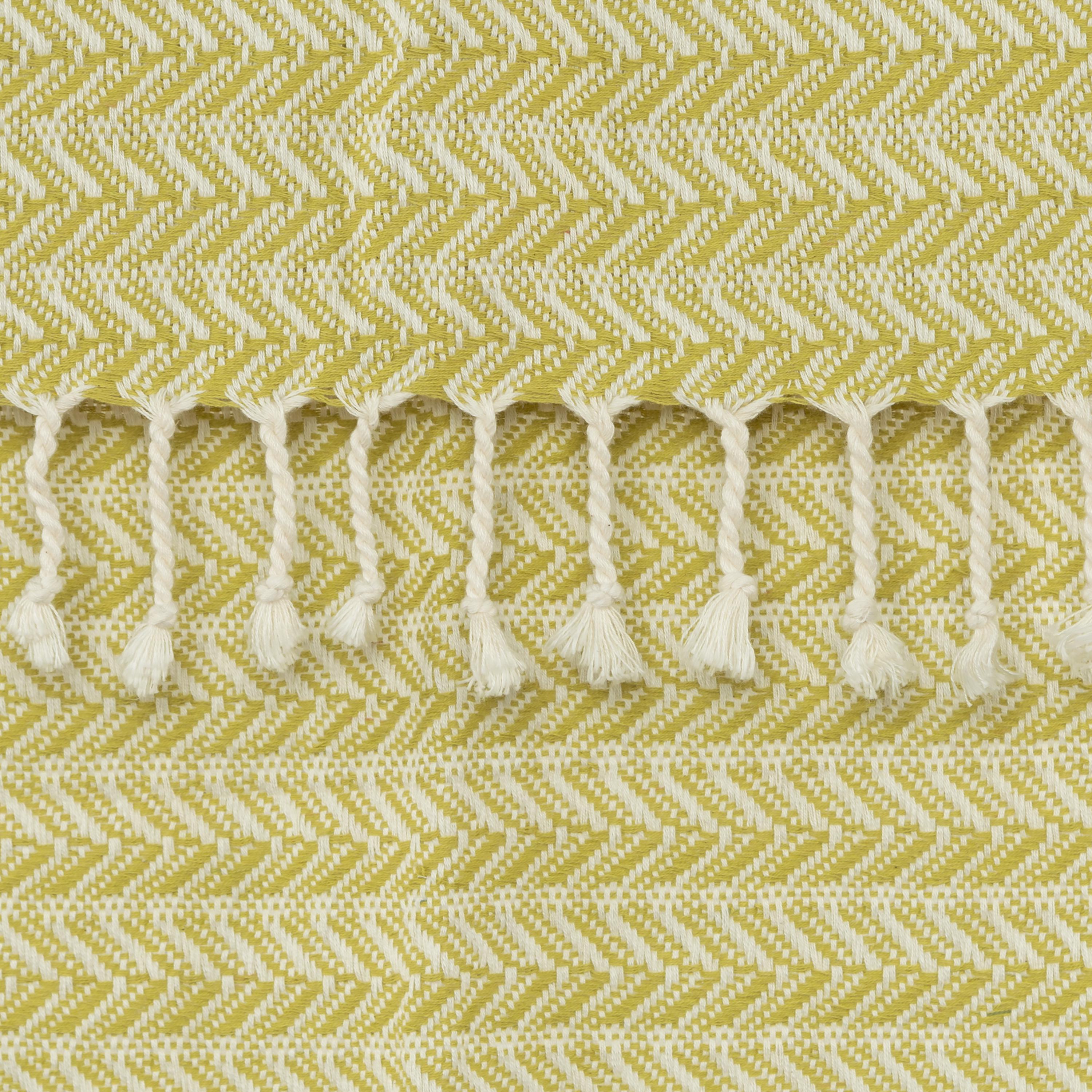 Hand Loomed Chevron 100% Cotton Throw