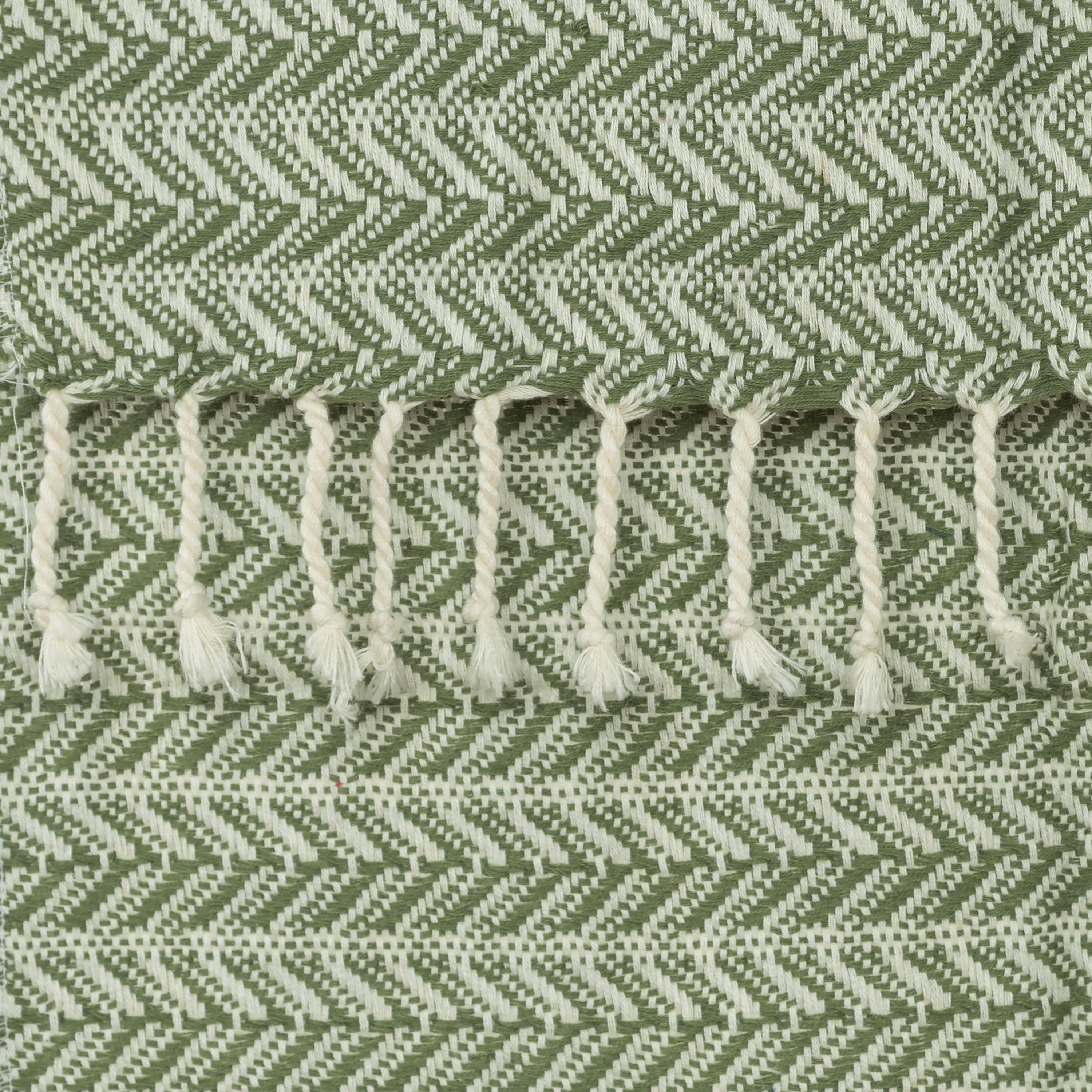 Hand Loomed Chevron 100% Cotton Throw