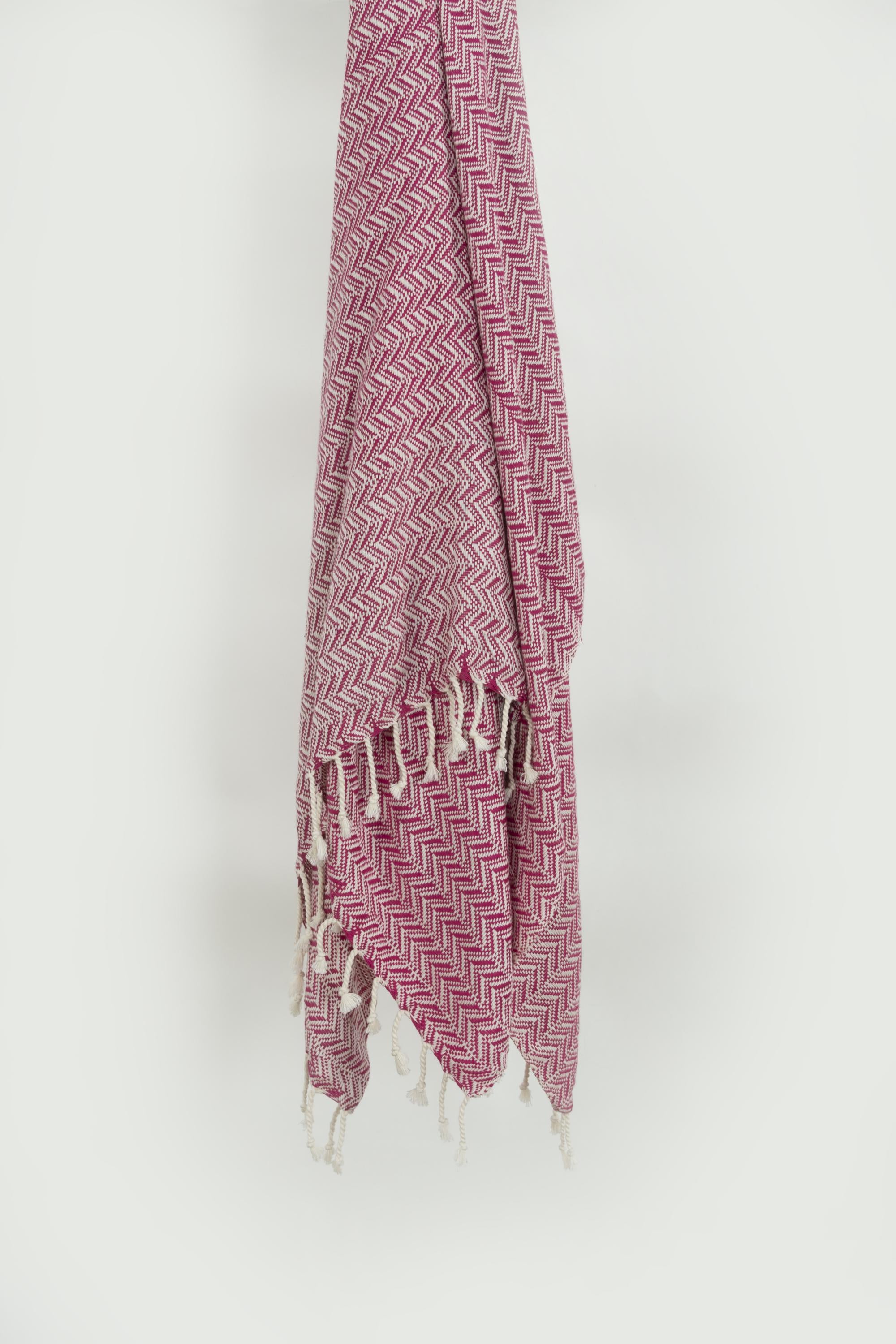 Hand Loomed Chevron 100% Cotton Throw