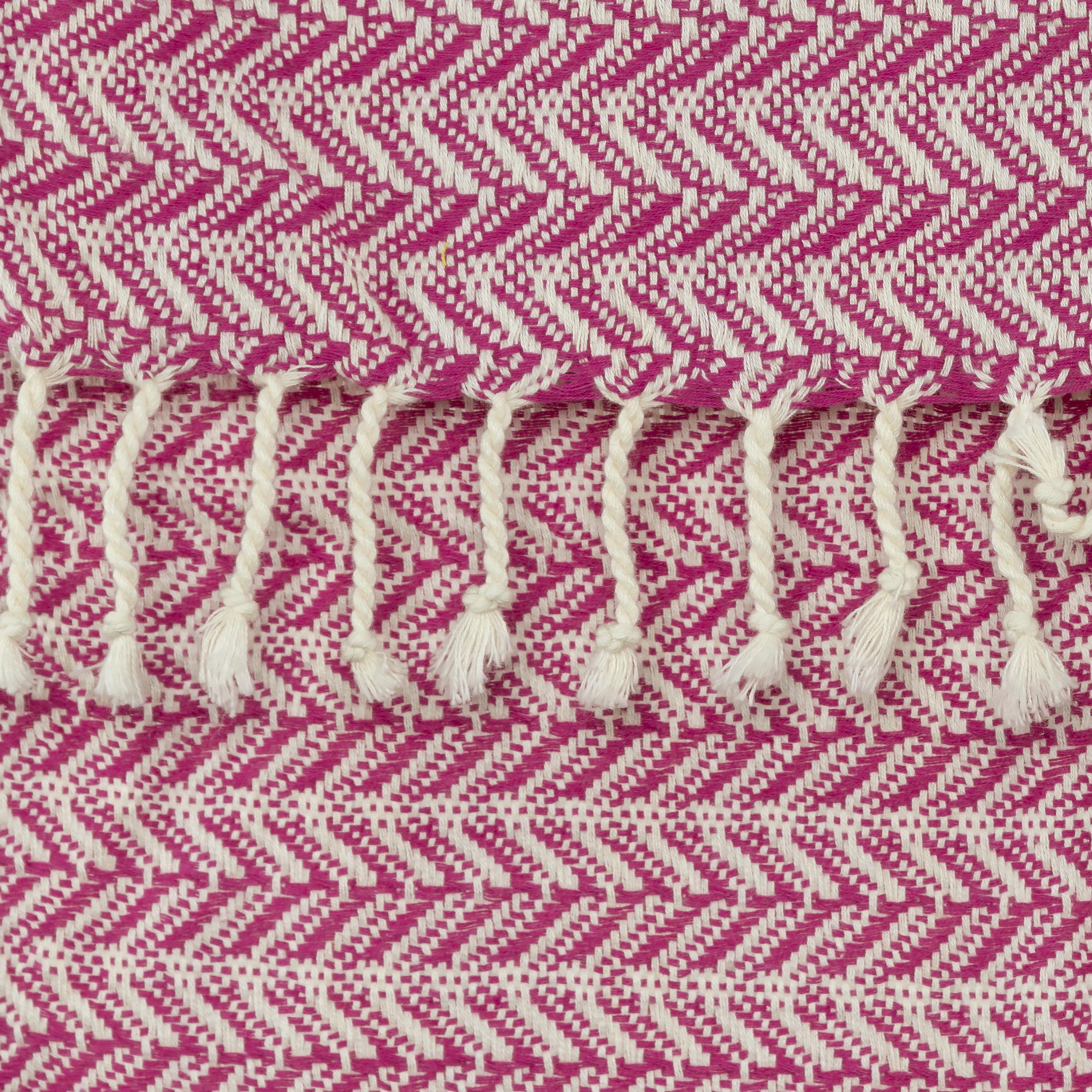 Hand Loomed Chevron 100% Cotton Throw