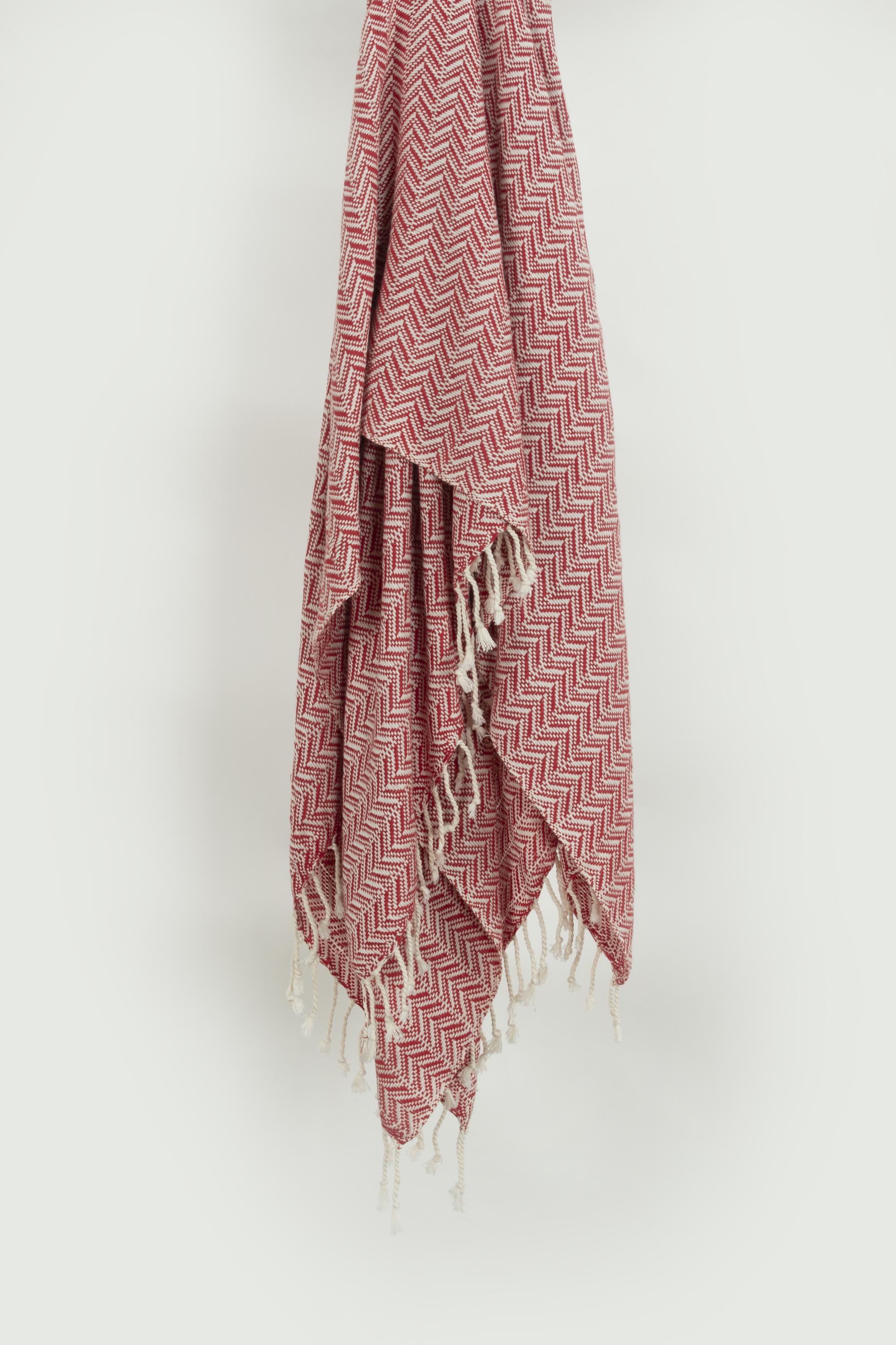 Hand Loomed Chevron 100% Cotton Throw