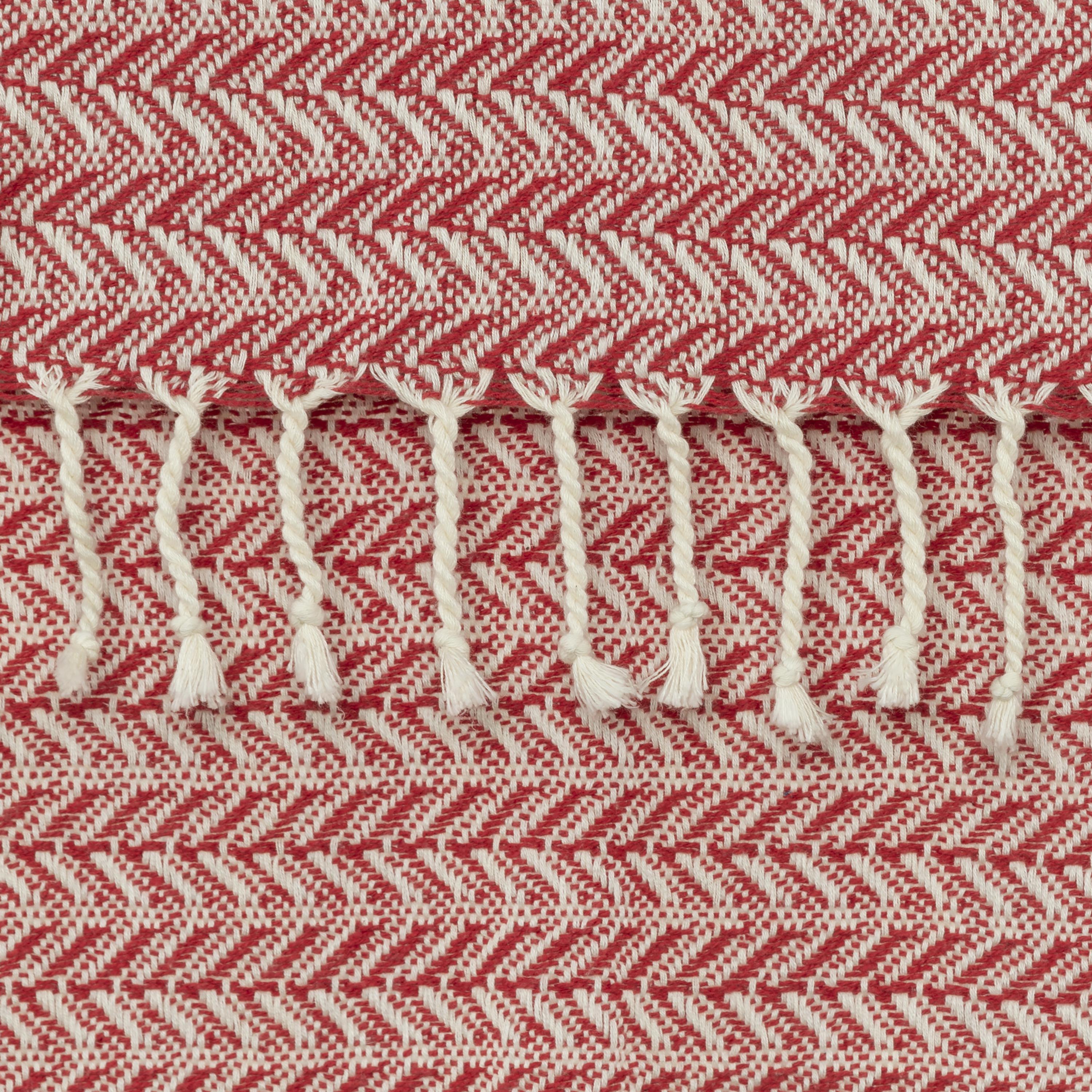 Hand Loomed Chevron 100% Cotton Throw