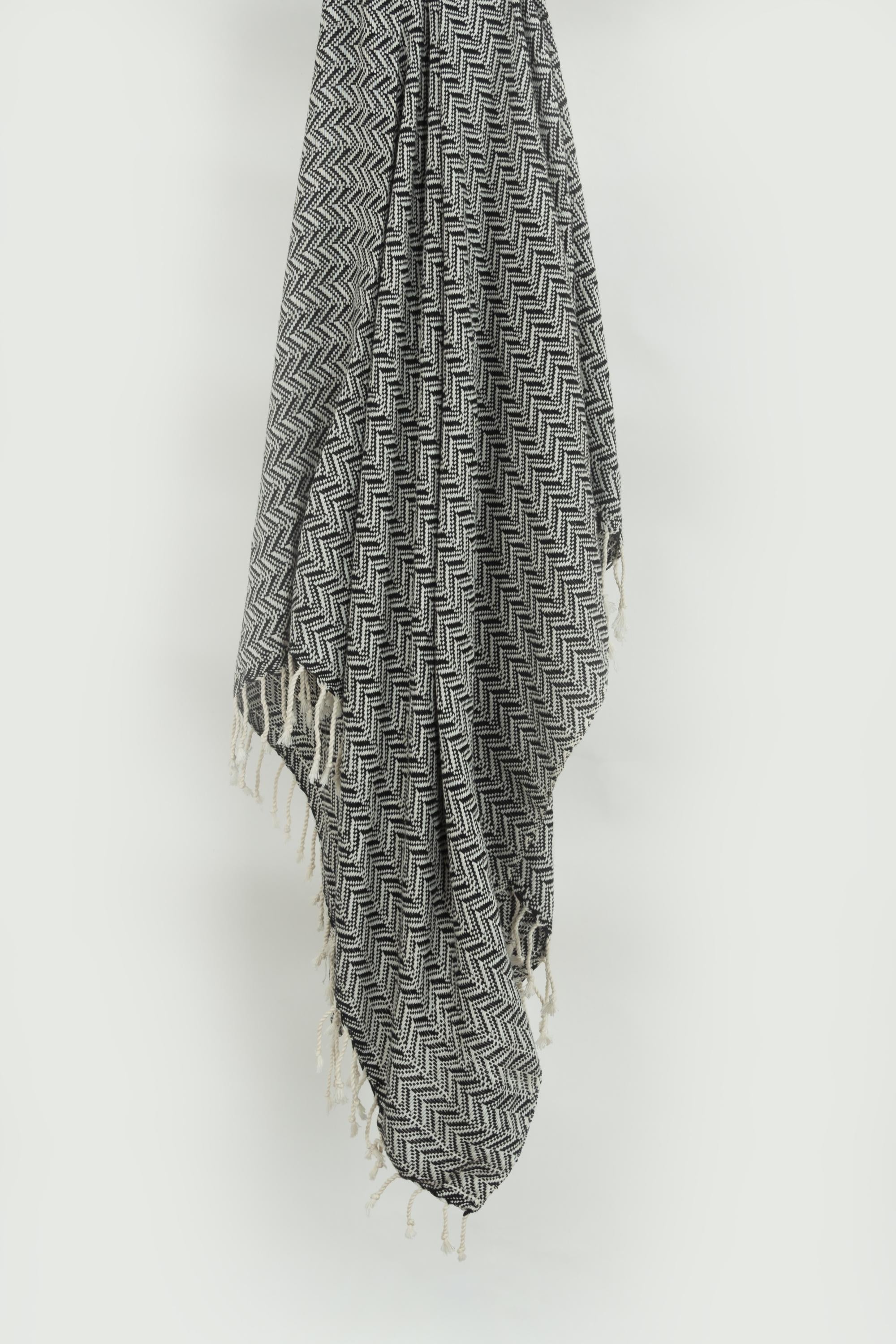 Hand Loomed Chevron 100% Cotton Throw
