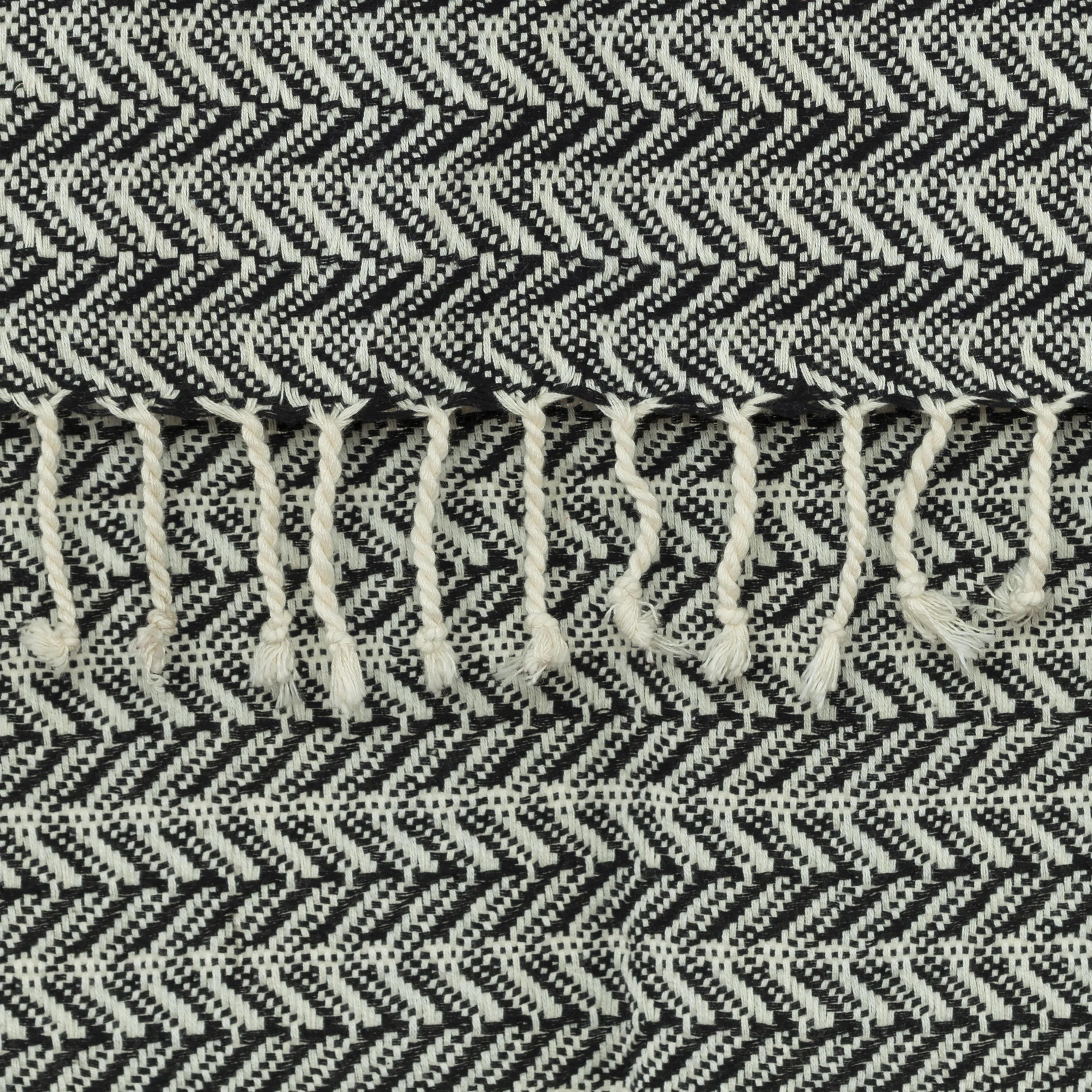 Hand Loomed Chevron 100% Cotton Throw