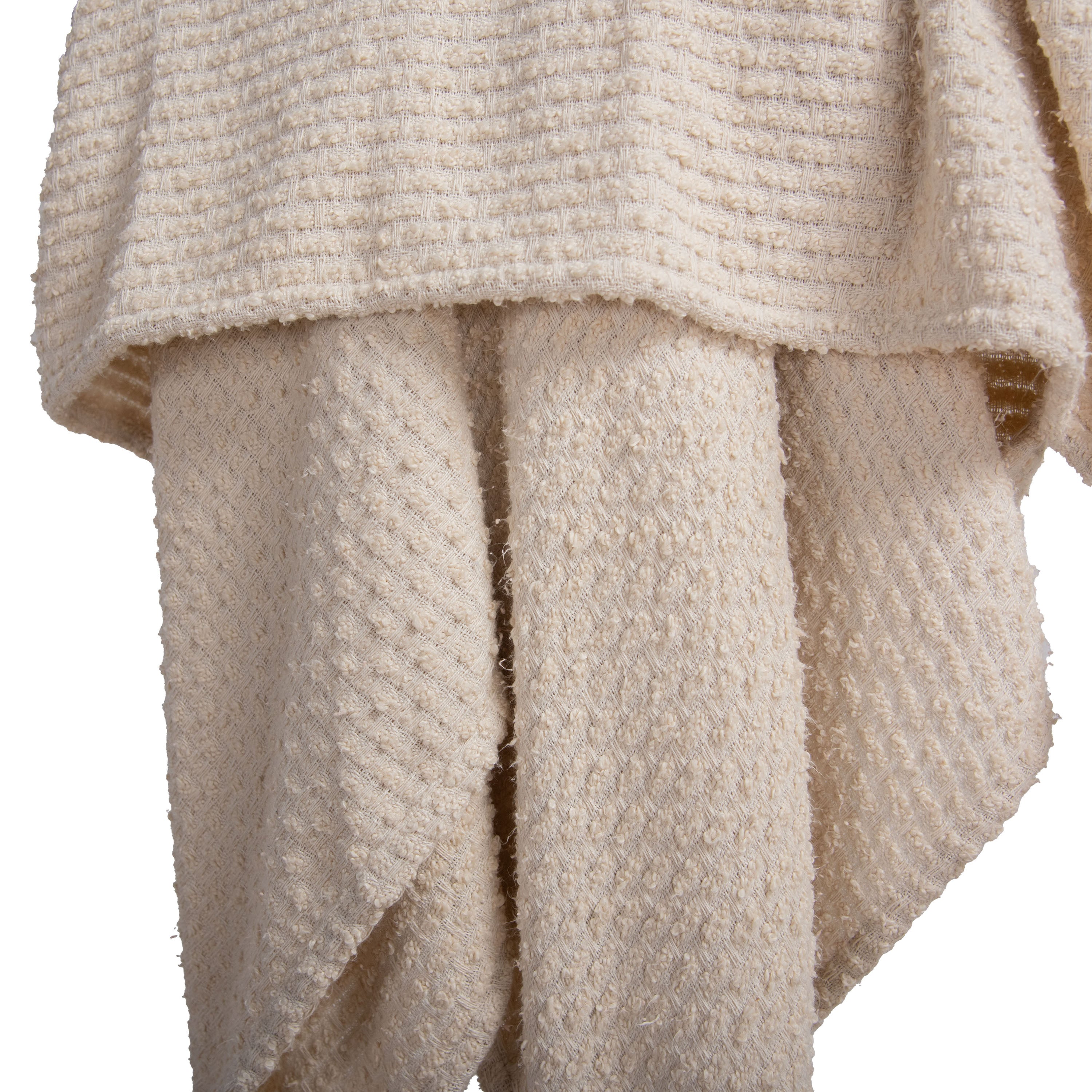 Indoor/Outdoor Solid Tassel Decorative Throw Blanket