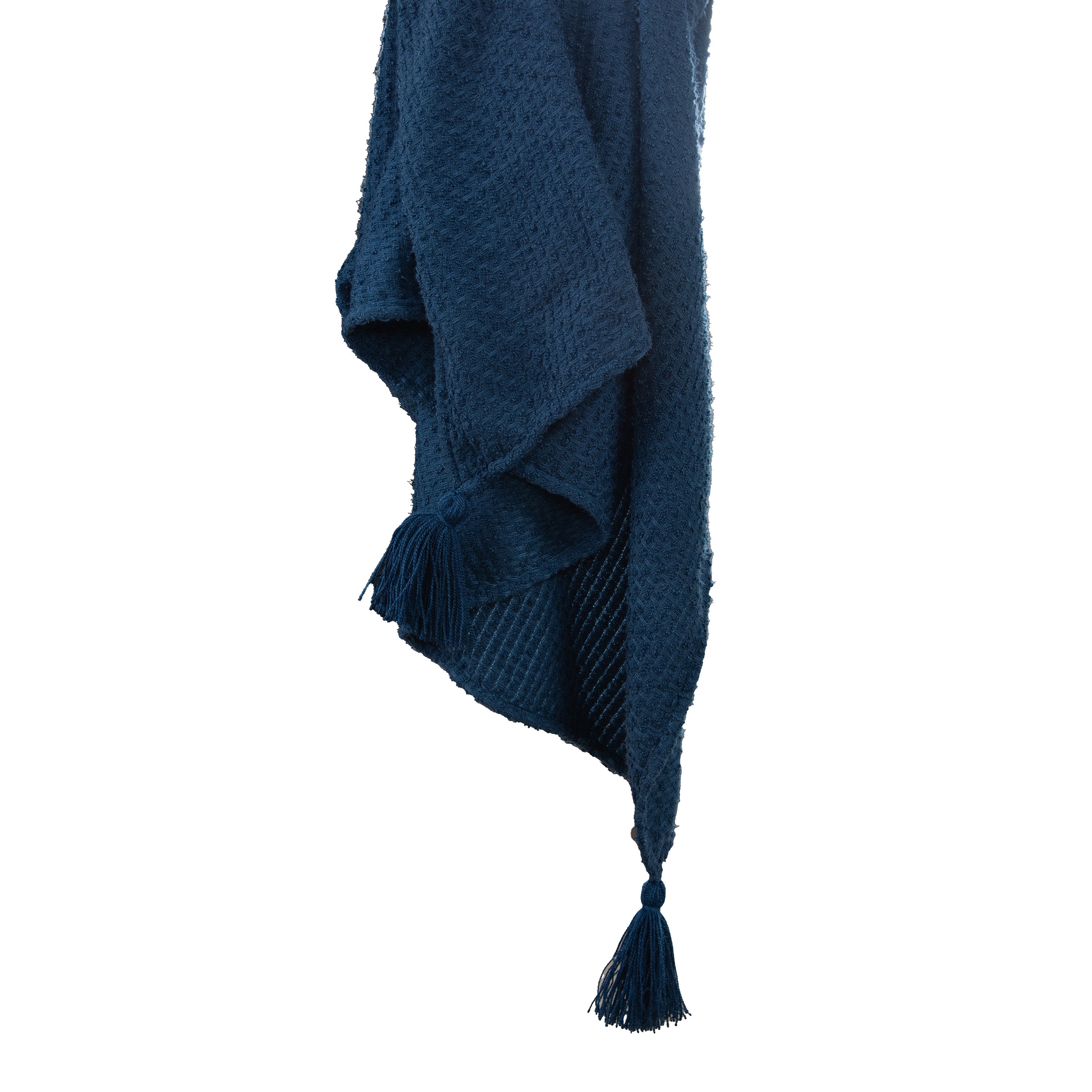 Indoor/Outdoor Solid Tassel Decorative Throw Blanket
