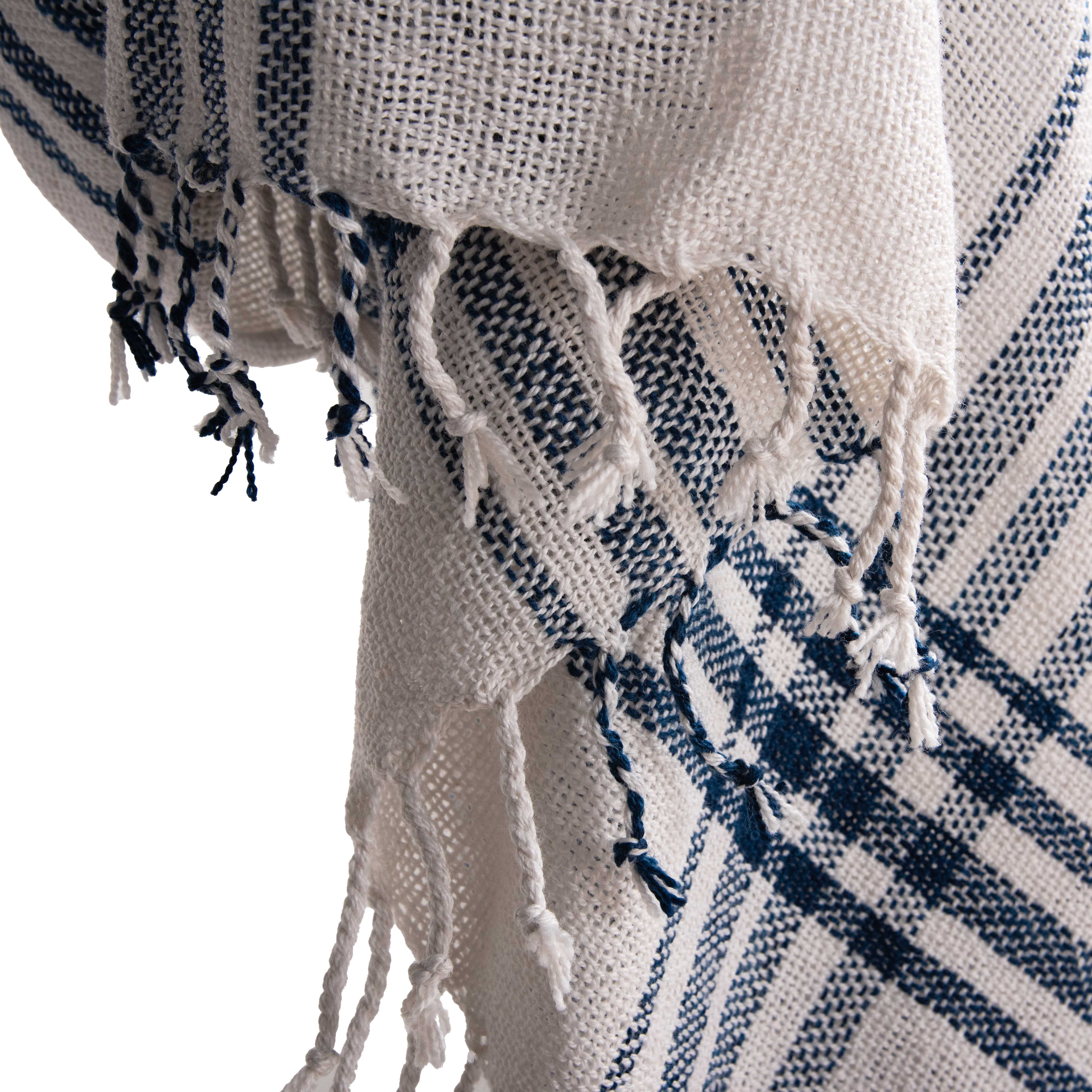 Indoor/Outdoor Plaid Decorative Throw Blanket