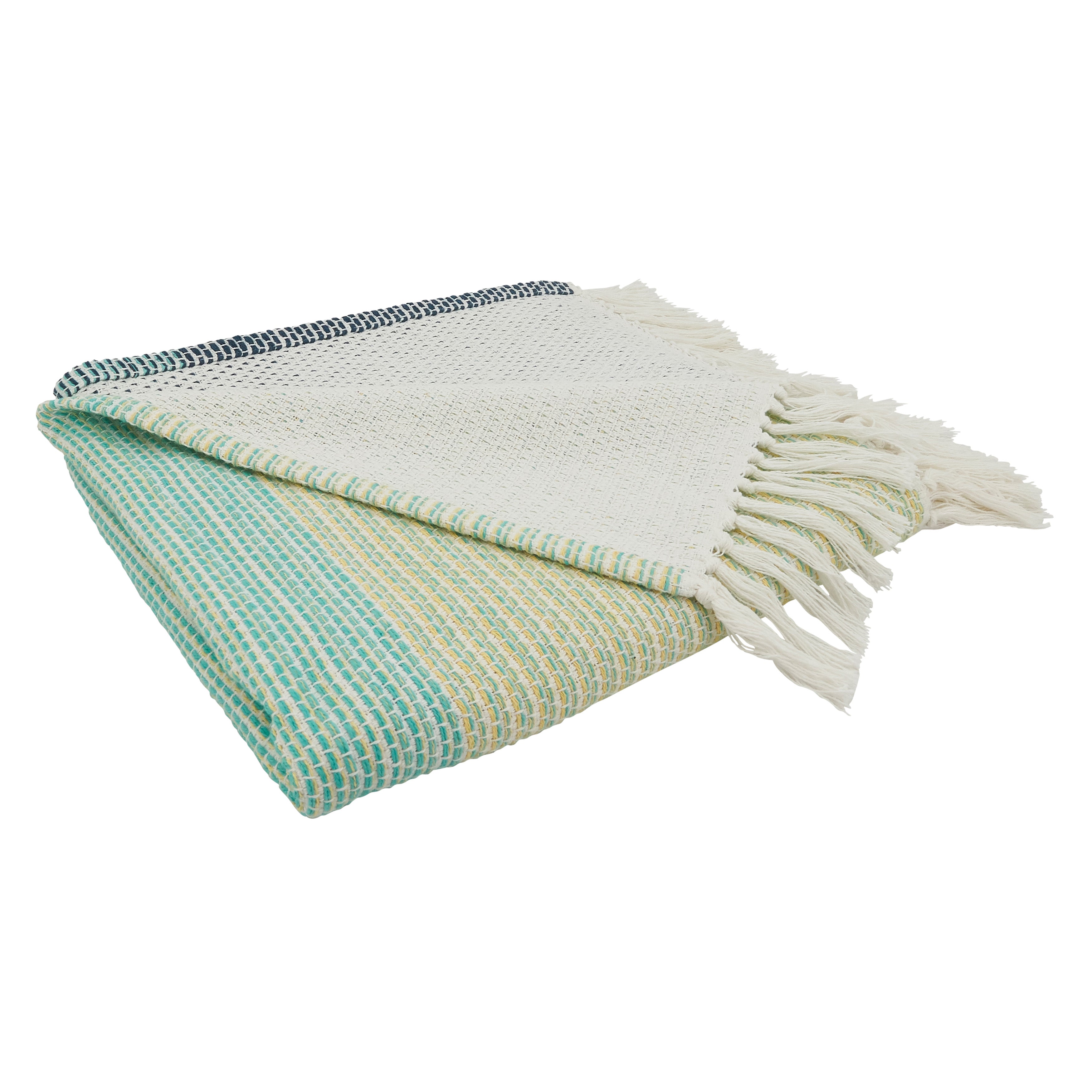 Patchwork Perfection Color Block Throw Blanket