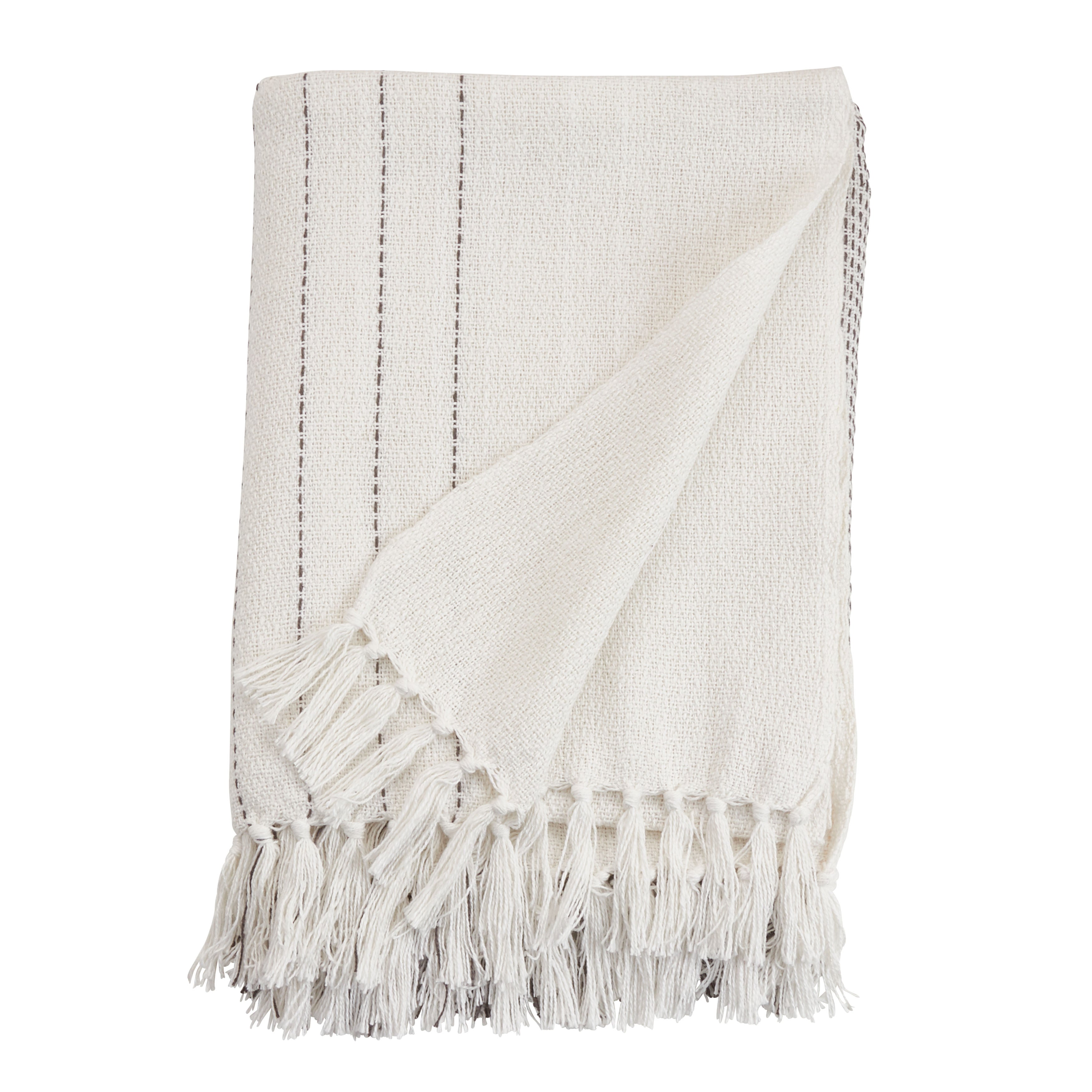 Kantha Stitch Throw Blanket