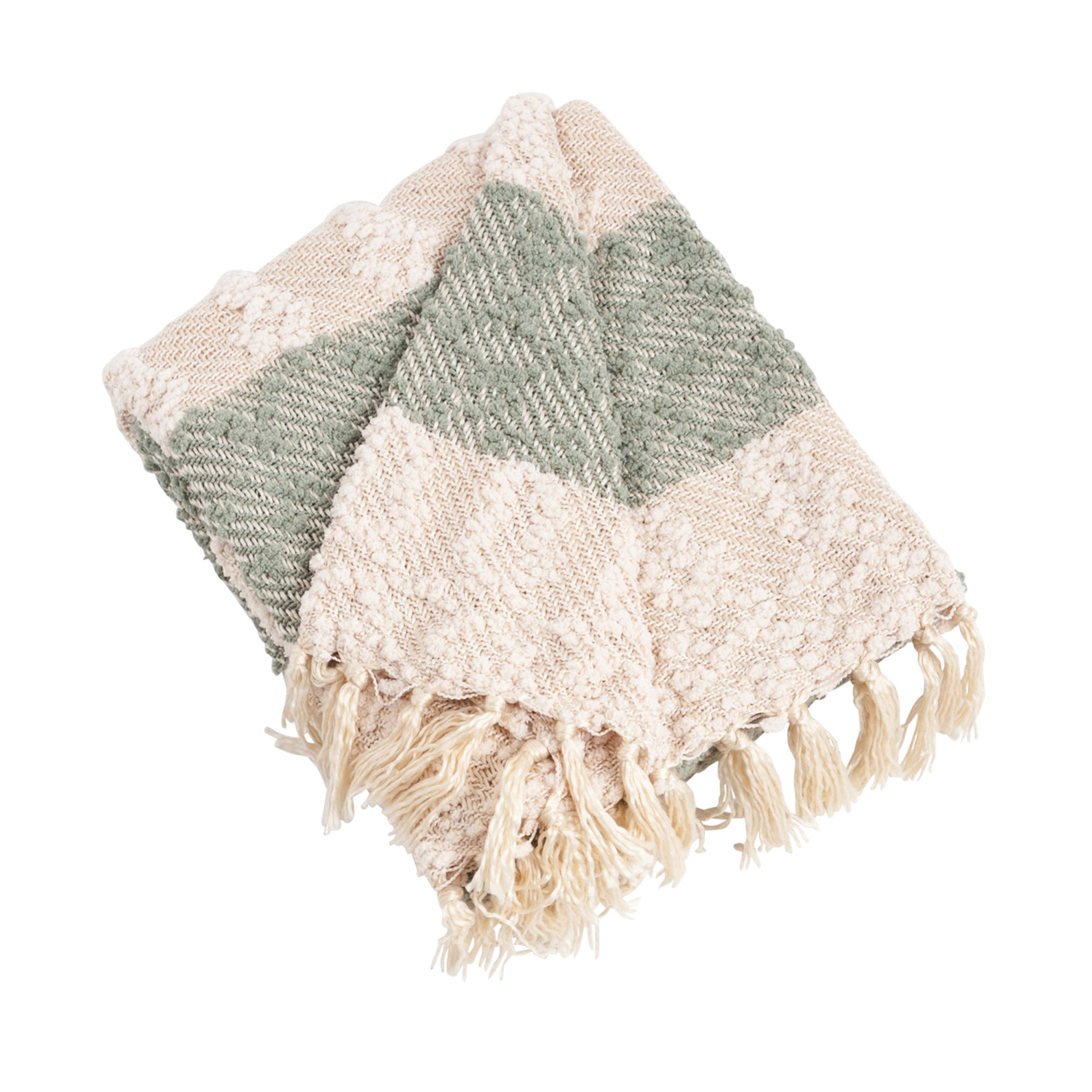 Nubby Design Striped Throw Blanket