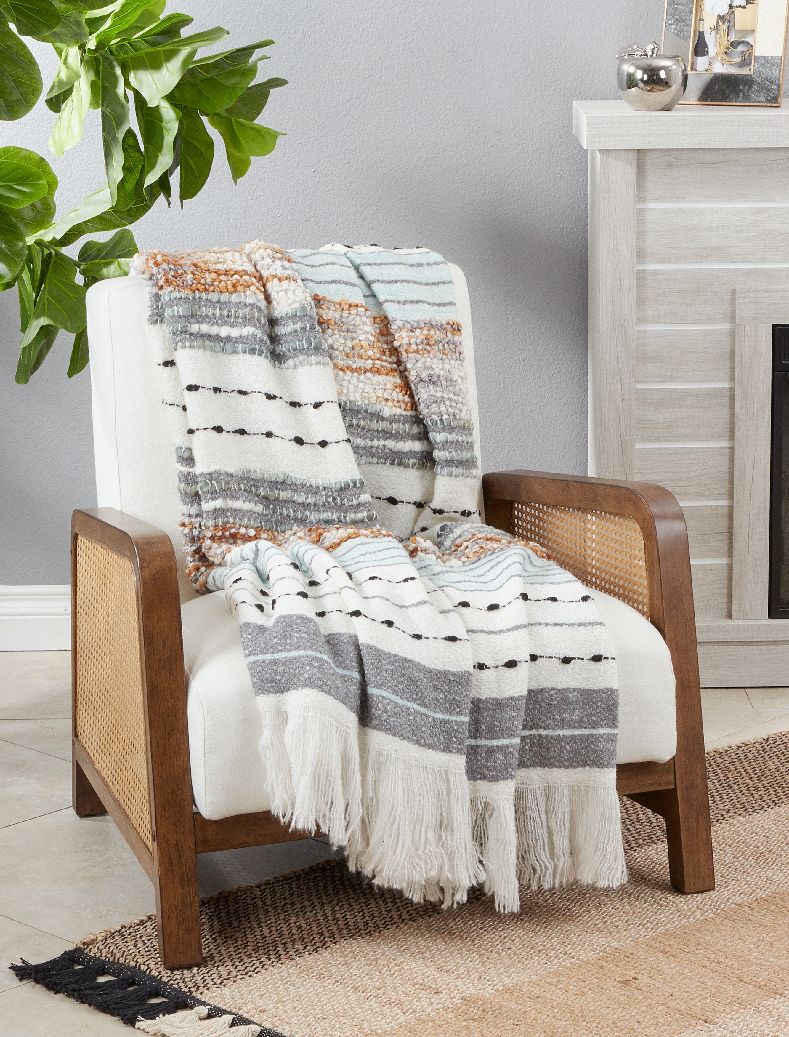 Chunky Woven Throw Blanket