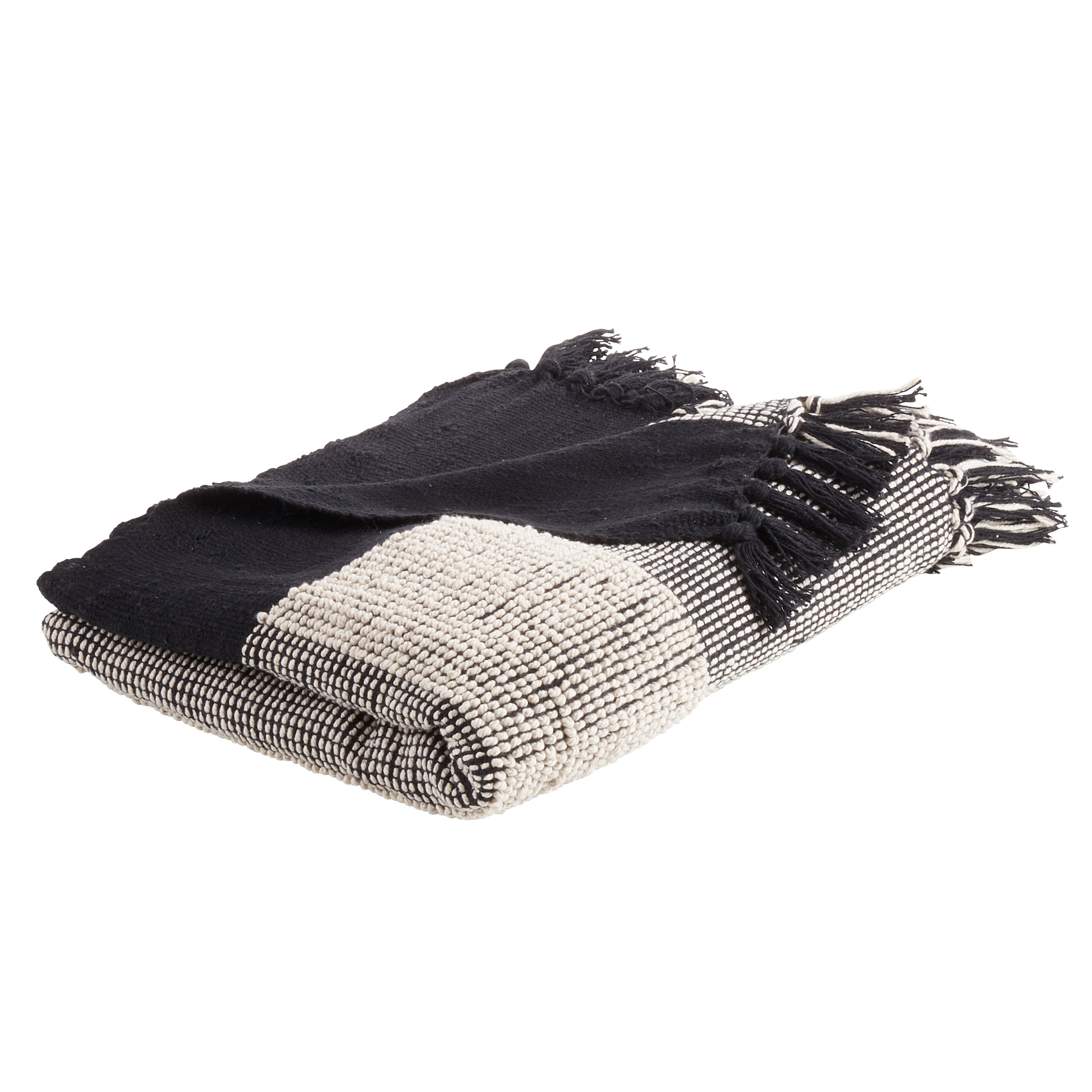 Striped Cotton Throw Blanket
