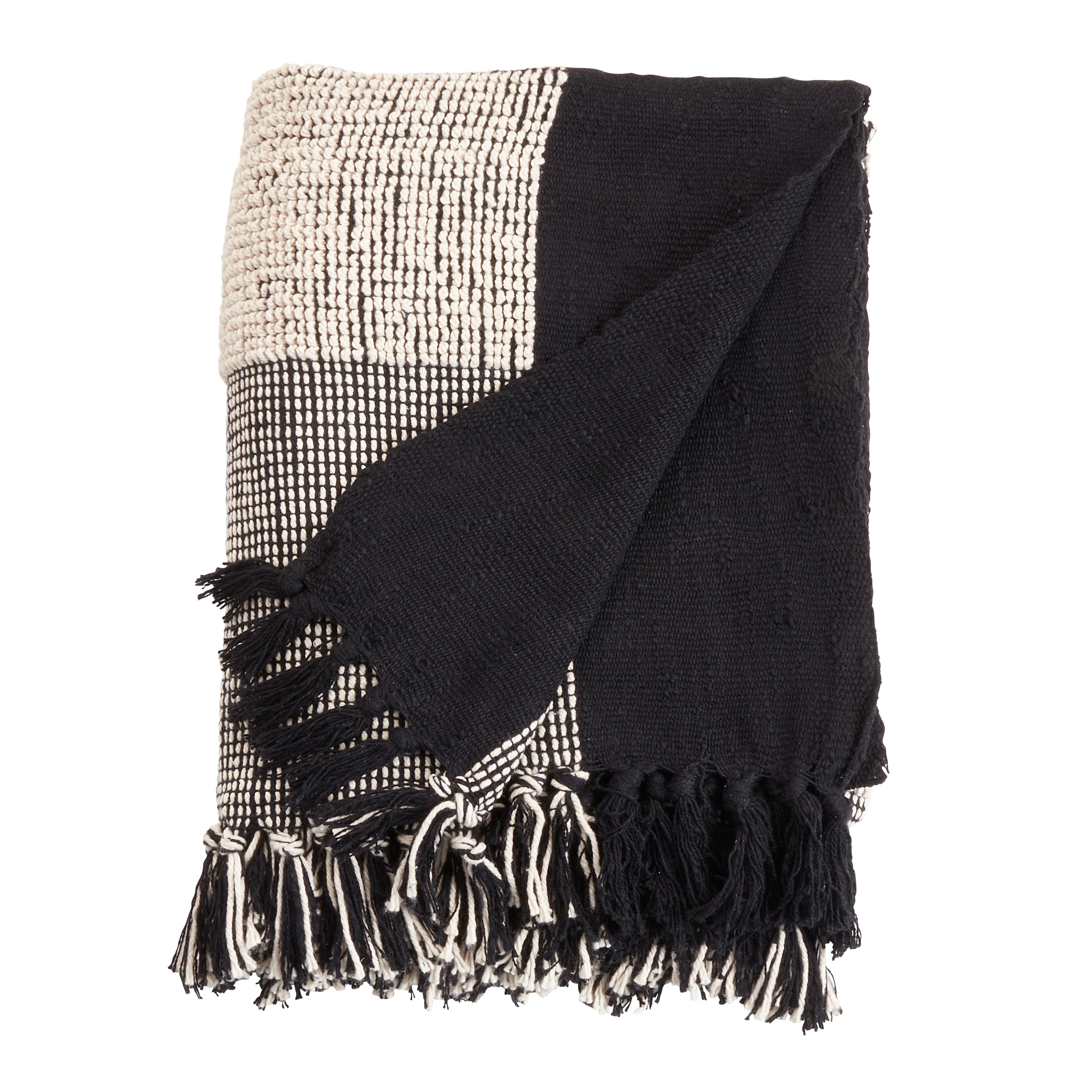 Striped Cotton Throw Blanket