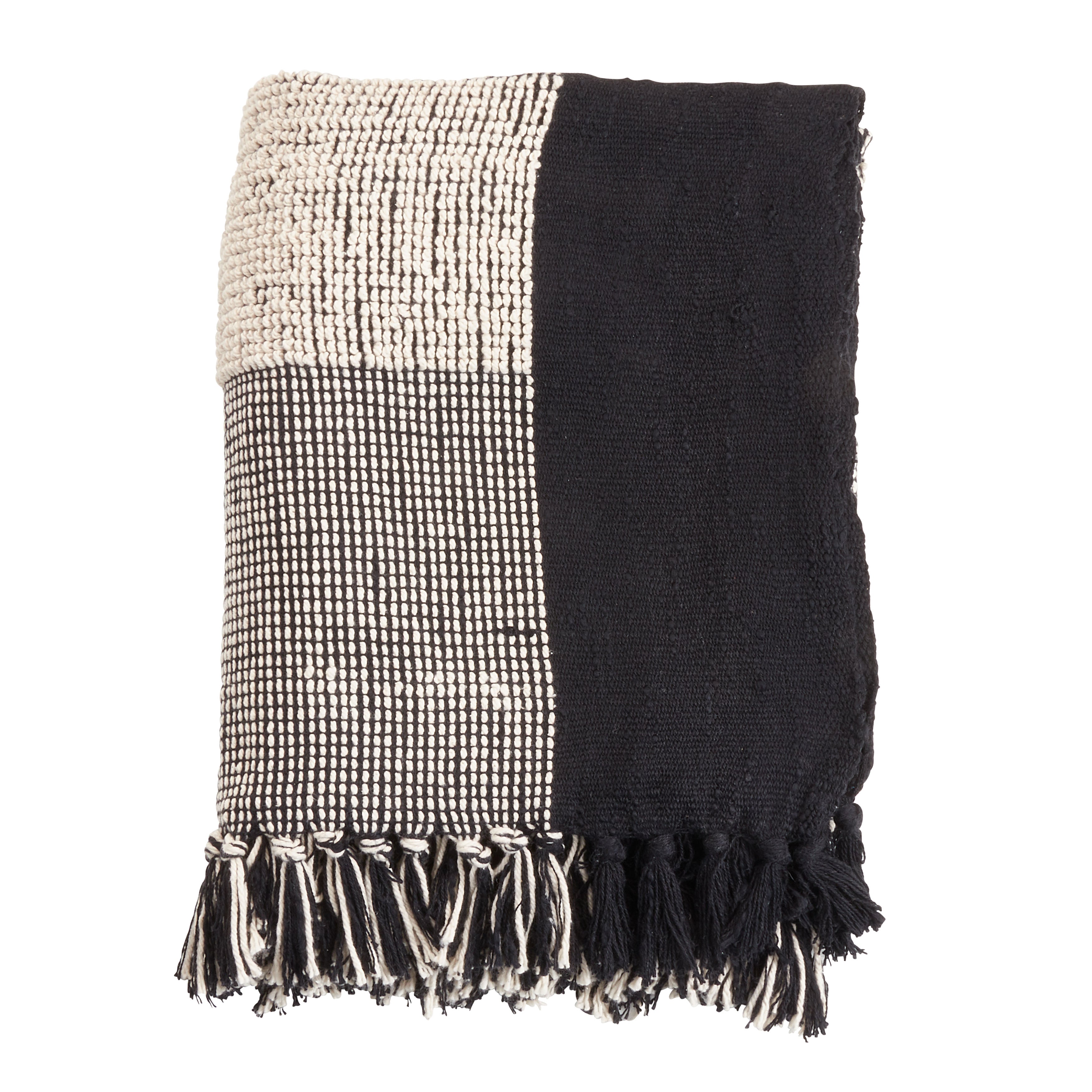 Striped Cotton Throw Blanket