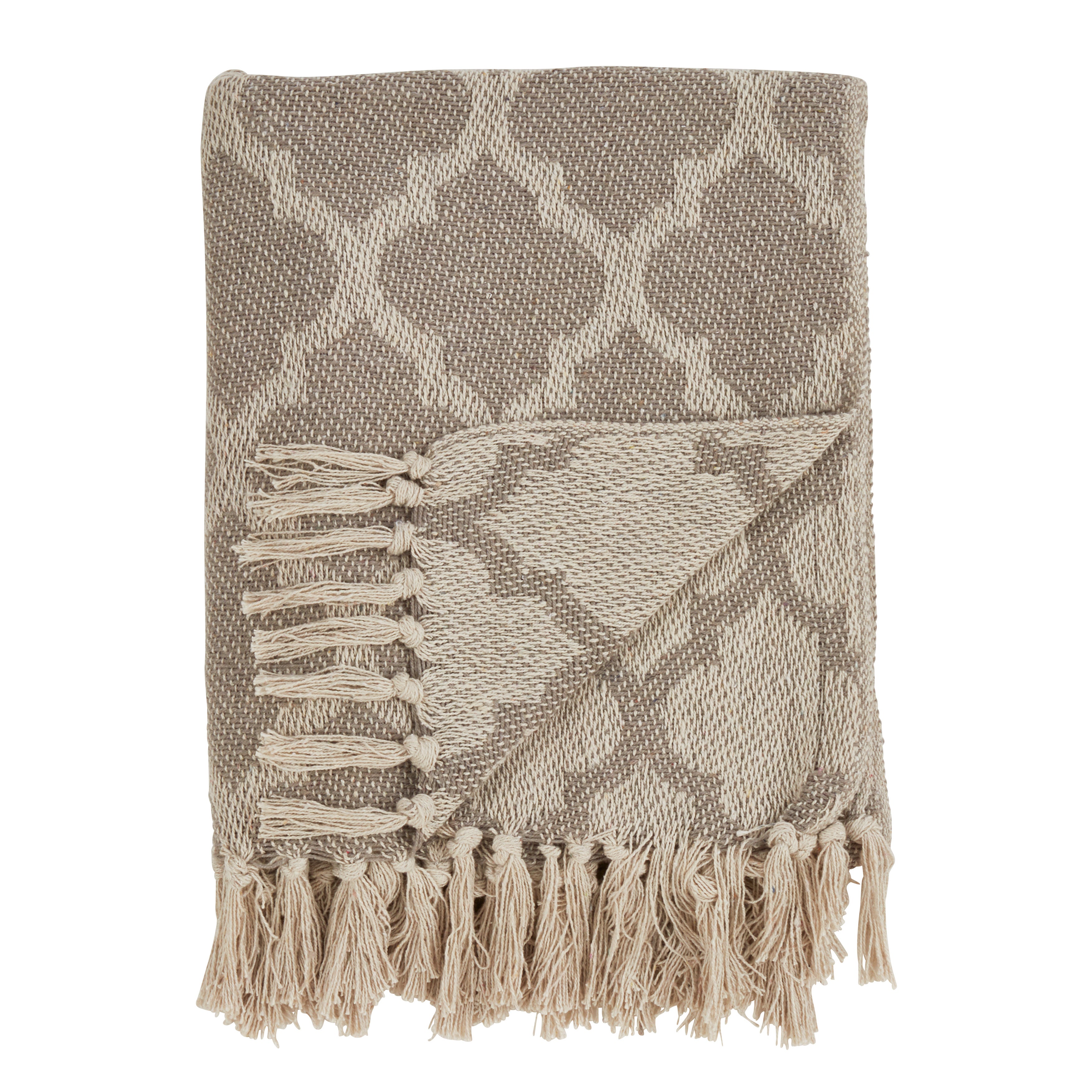 Moroccan Tile Cotton Throw Blanket