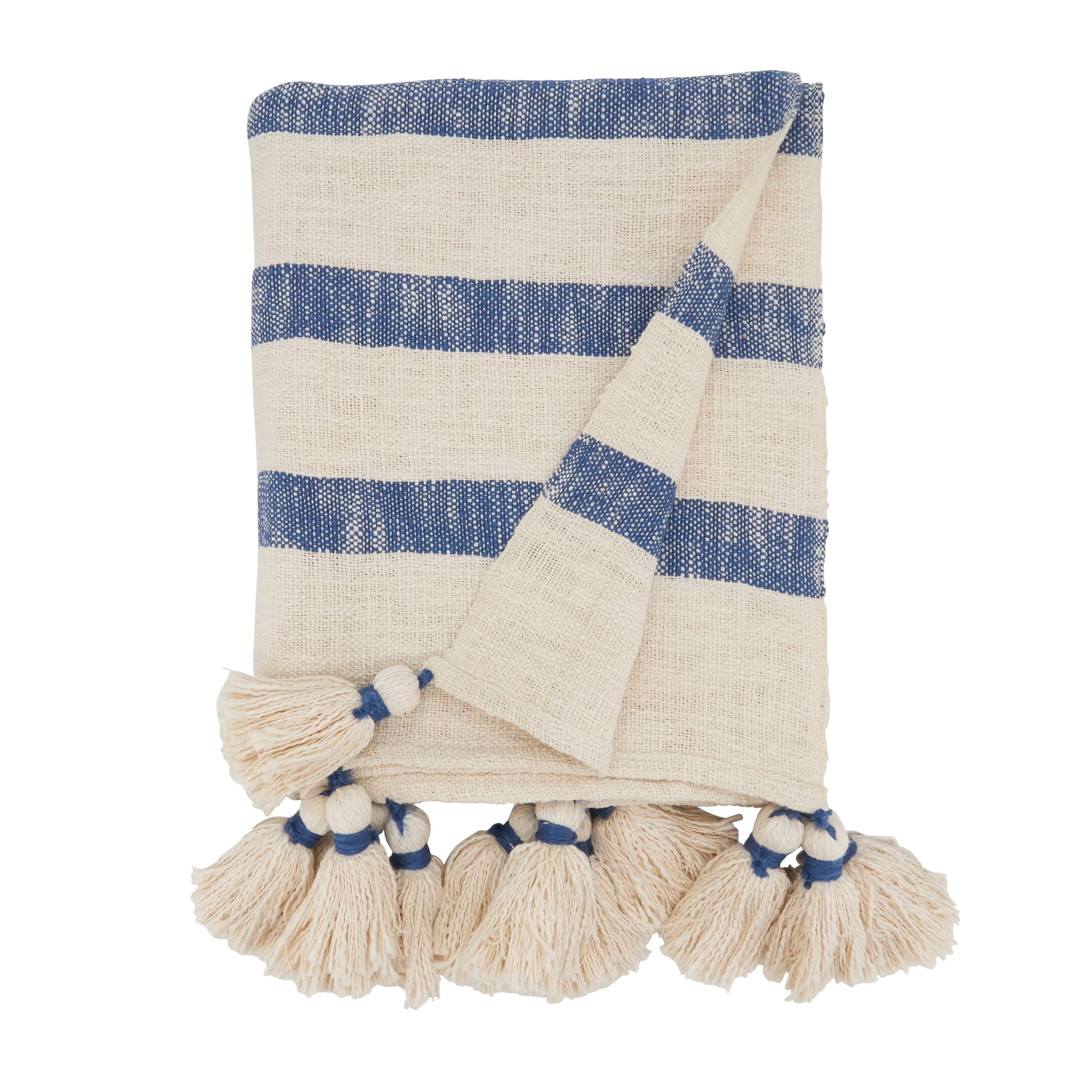 Chic Tassels Stripe Throw Blanket