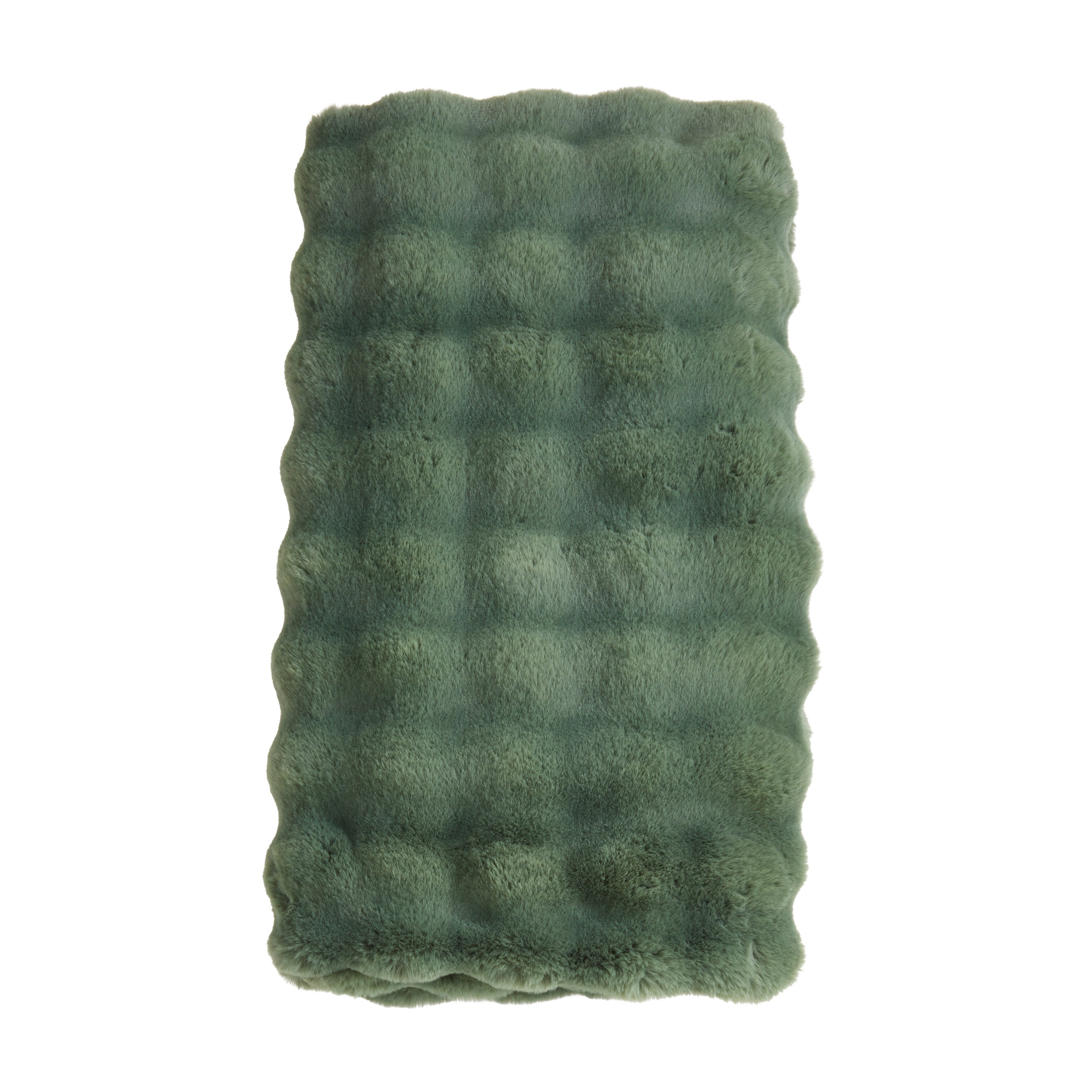 Plush Faux Fur Throw Blanket
