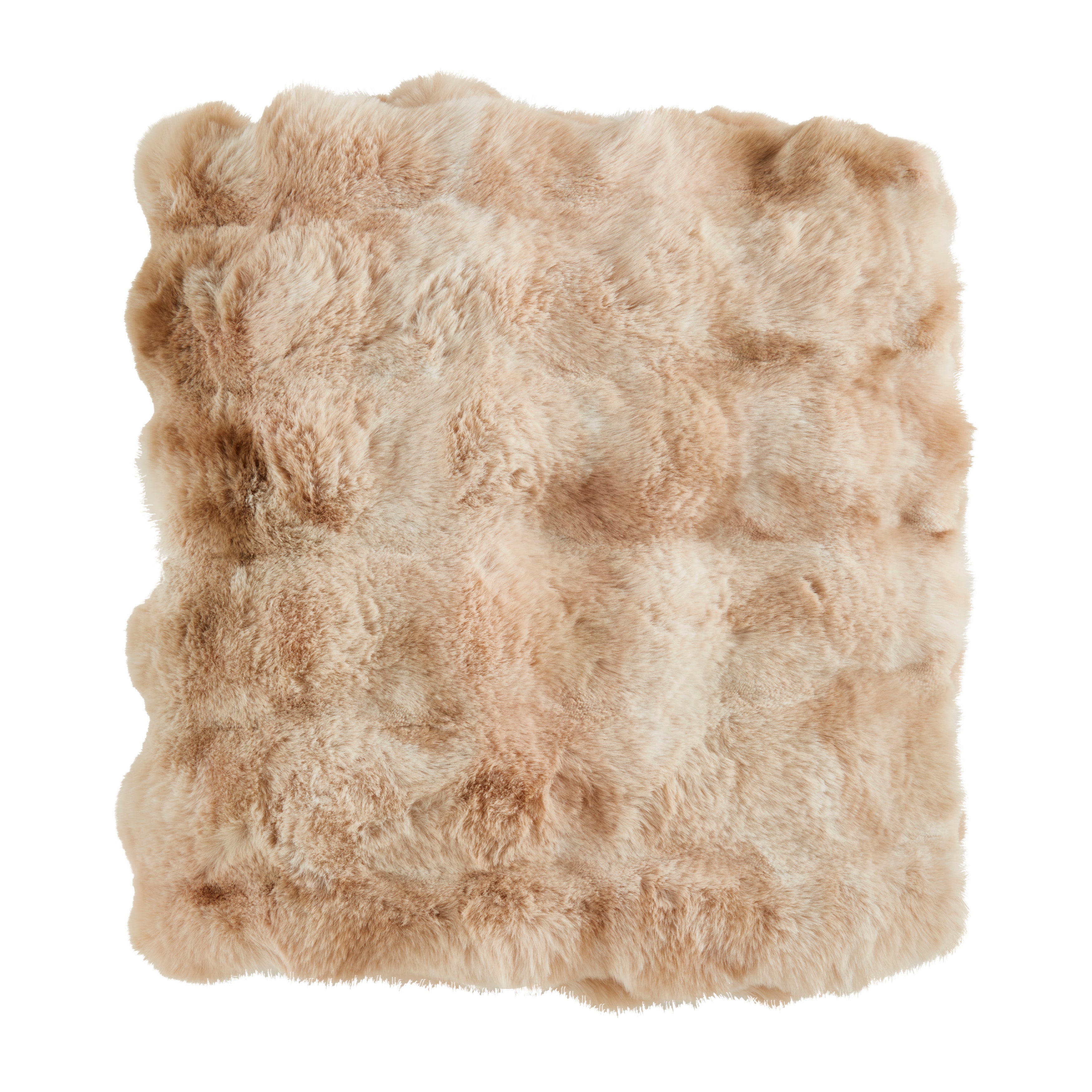 Soft Bubble Faux Fur Throw Blanket