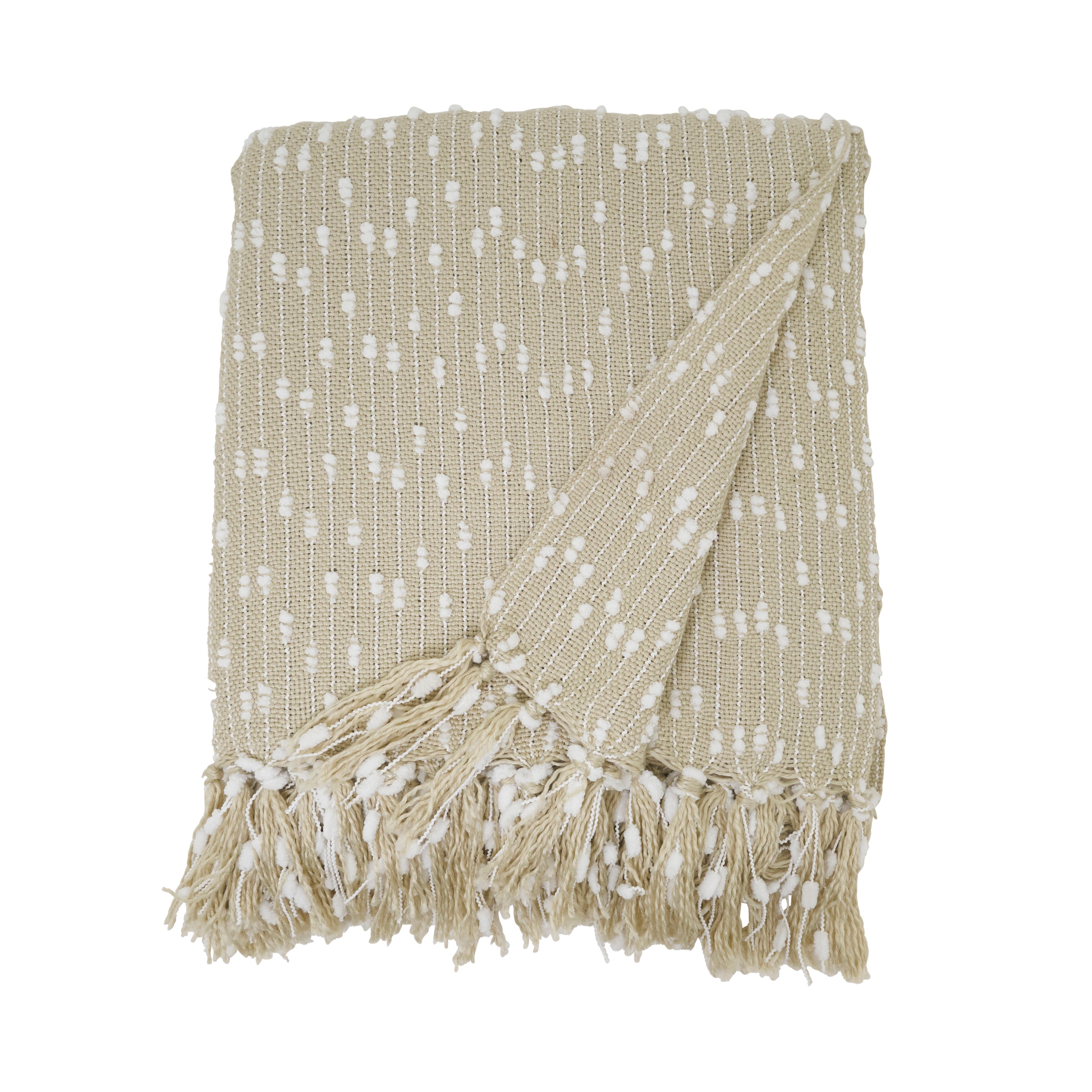 Pompon Design Throw Blanket