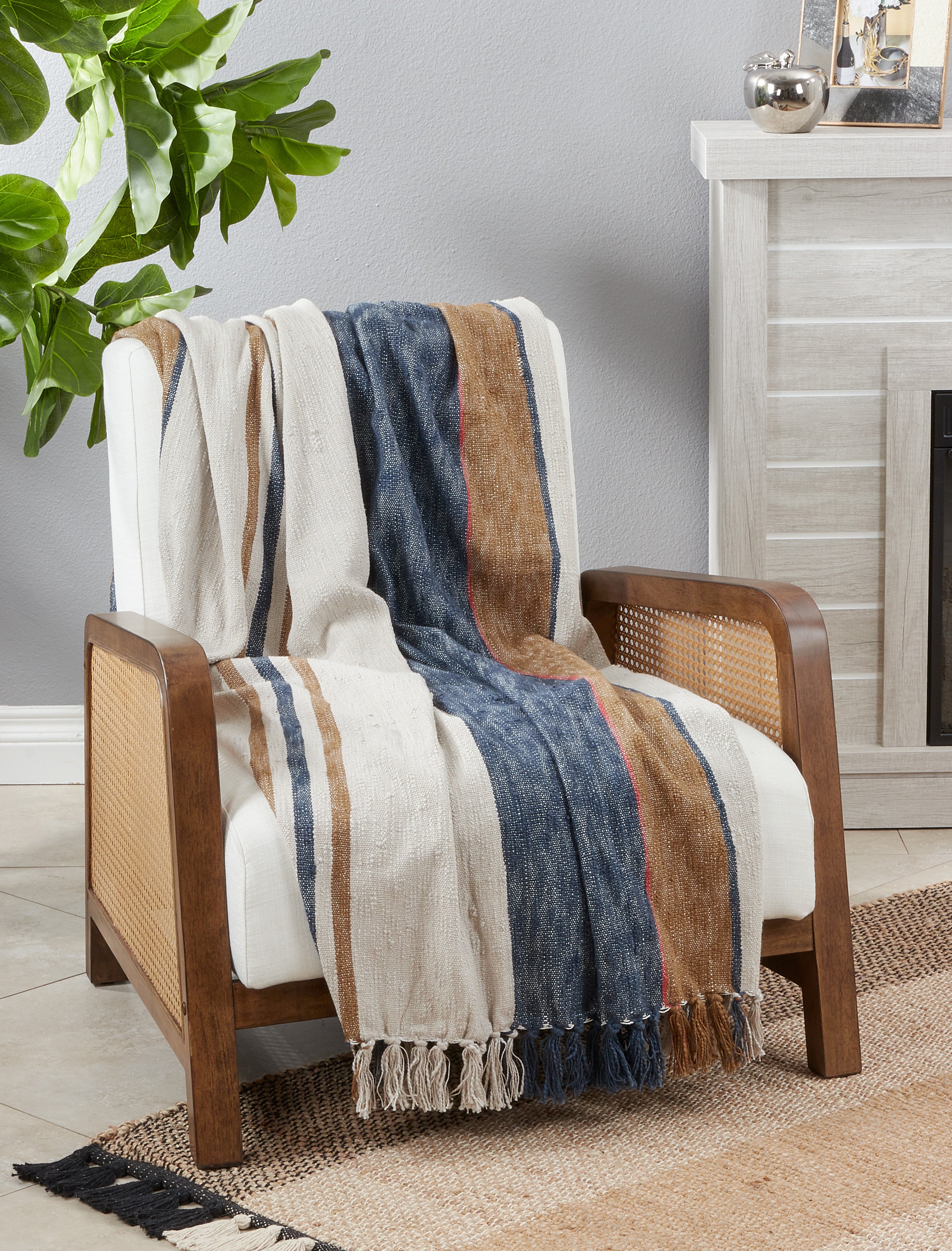 Striped Throw Blanket