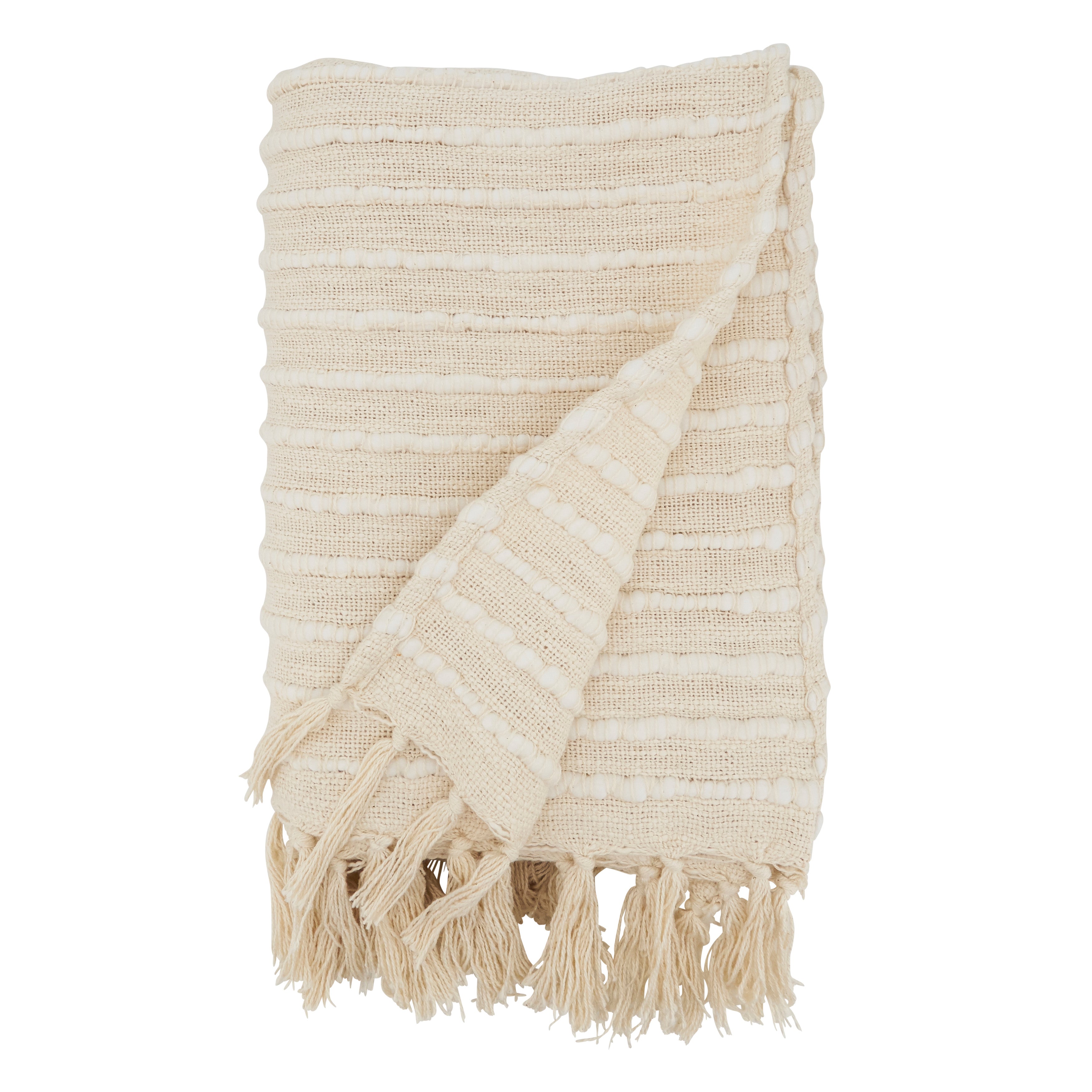 Cuddle Up Chunky Stripe Throw Blanket