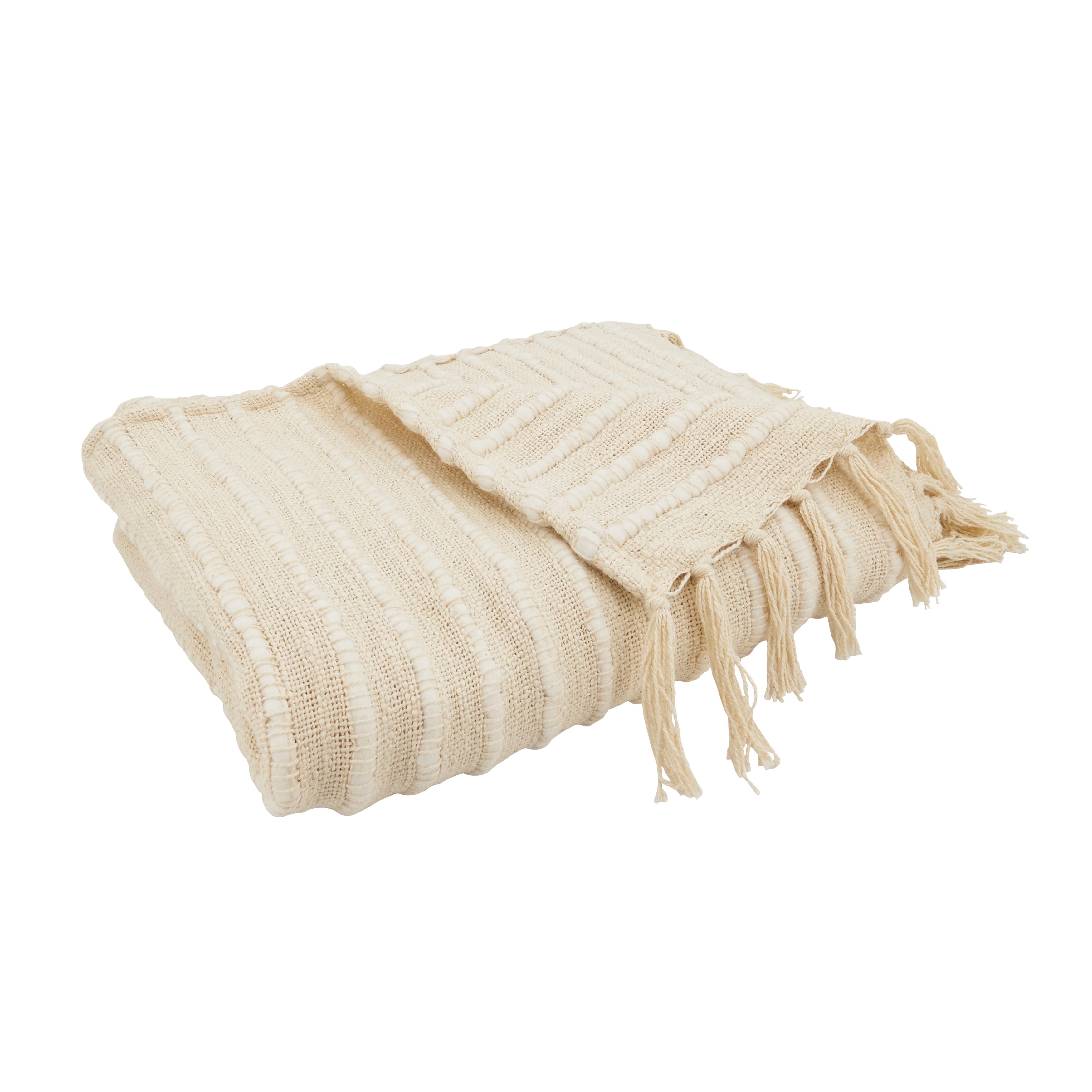 Cuddle Up Chunky Stripe Throw Blanket