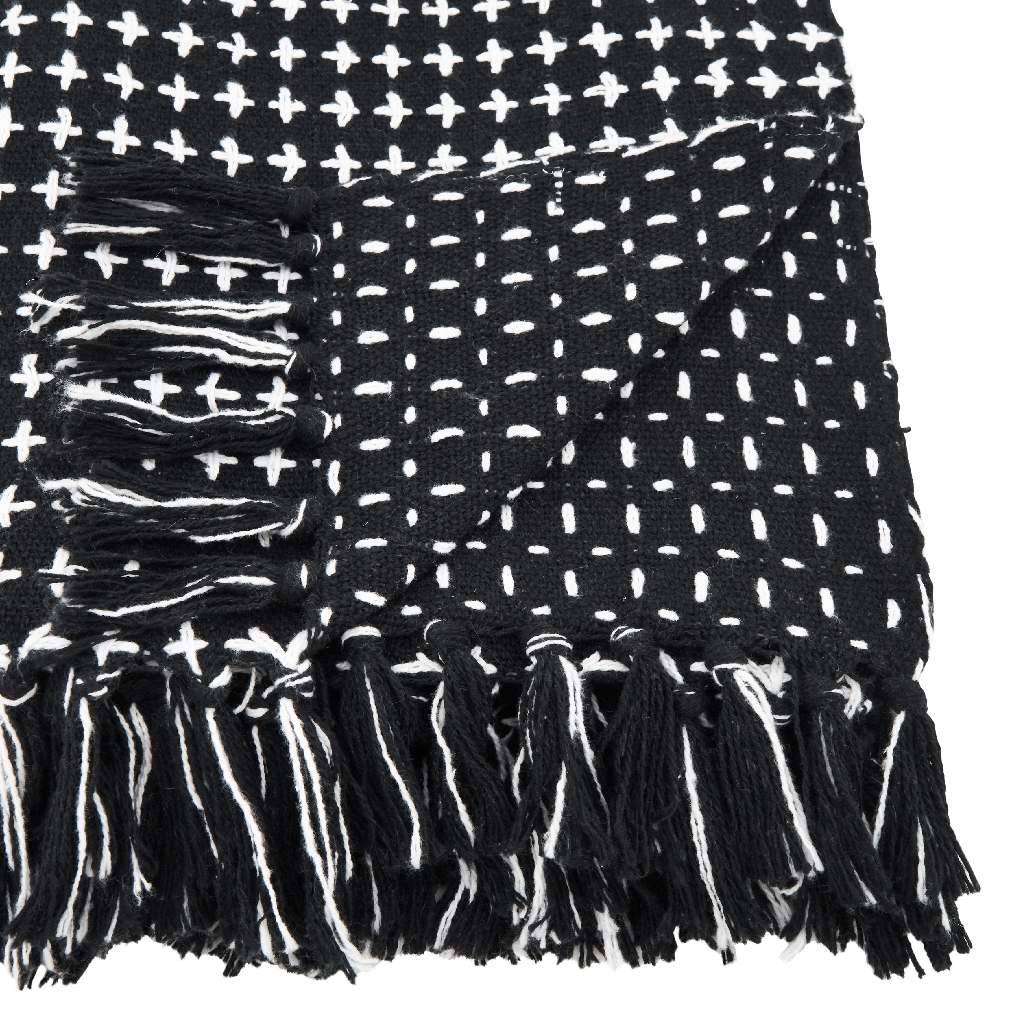 Cross Stitch Design Throw Blanket