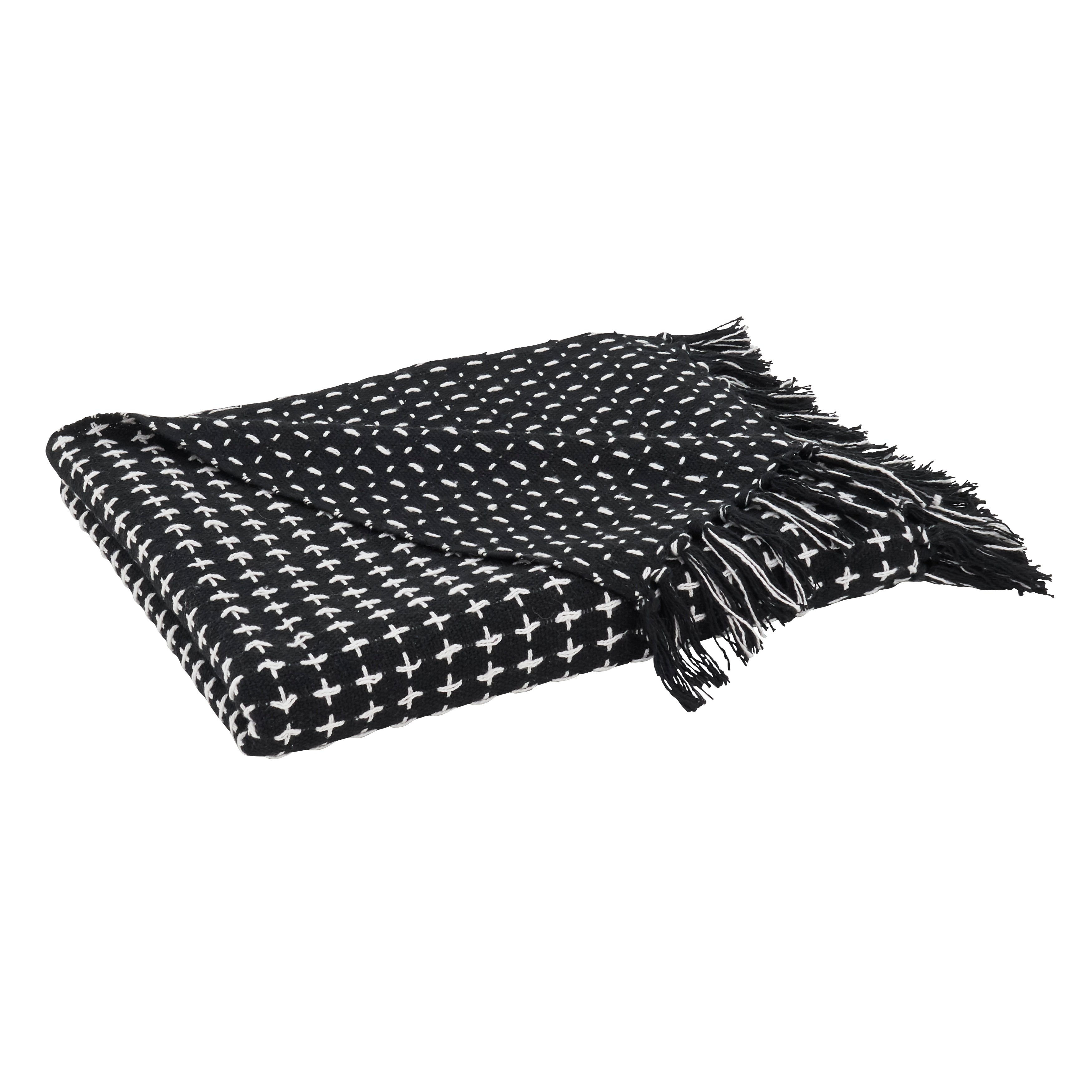 Cross Stitch Design Throw Blanket