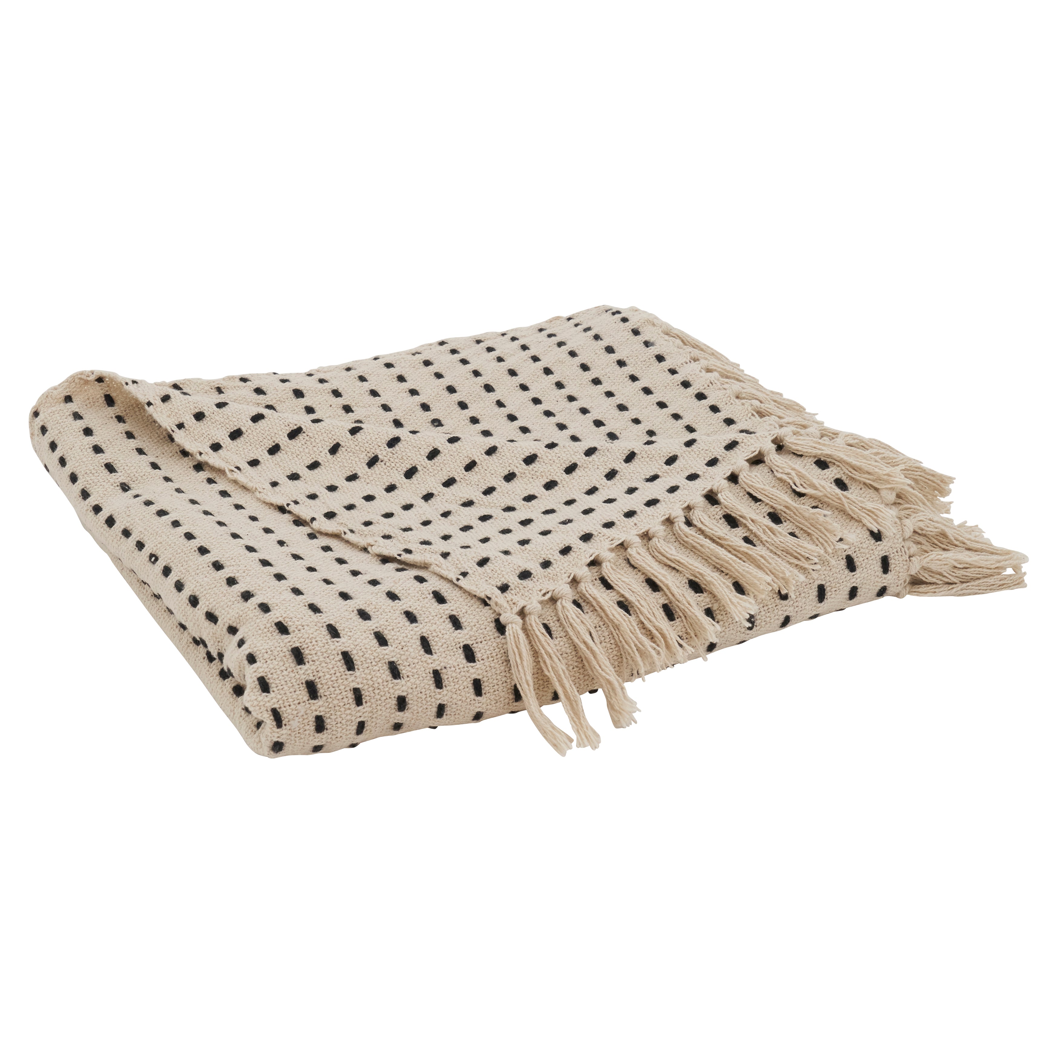 Stitched Line Throw Blanket