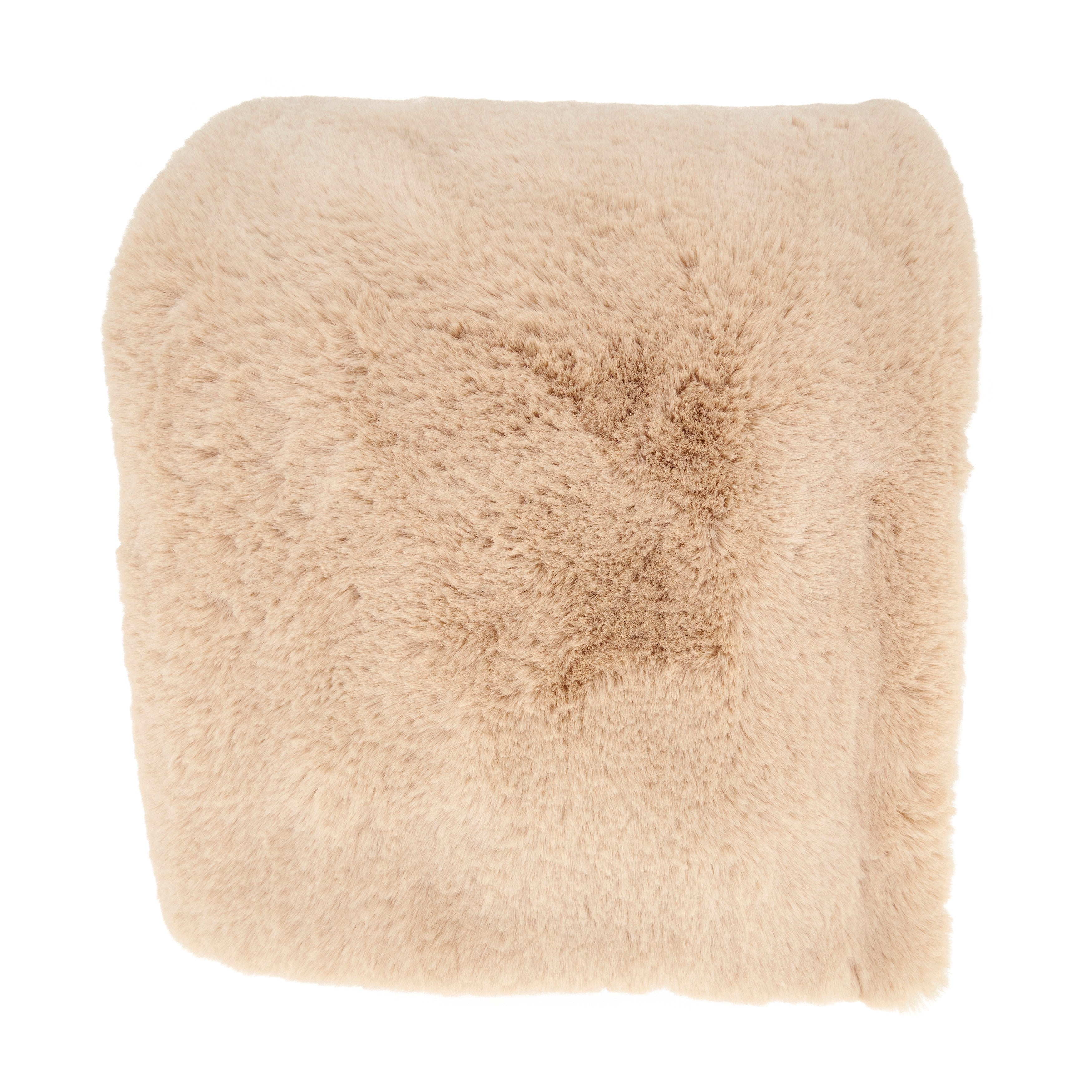 Warm Embrace Faux Rabbit Fur Throw Blanket